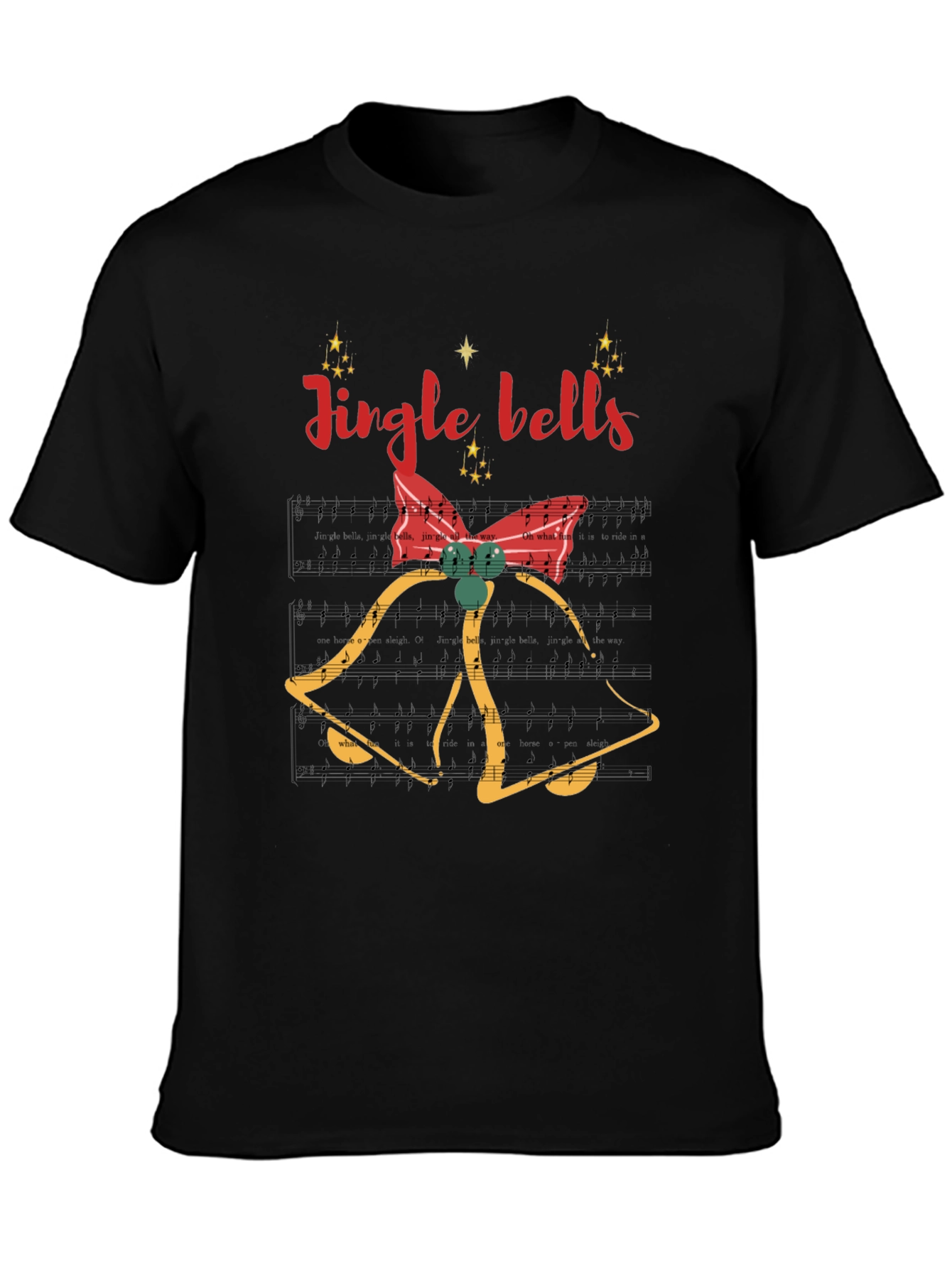 Jingle Bells Holiday T-Shirt - Festive Christmas Apparel