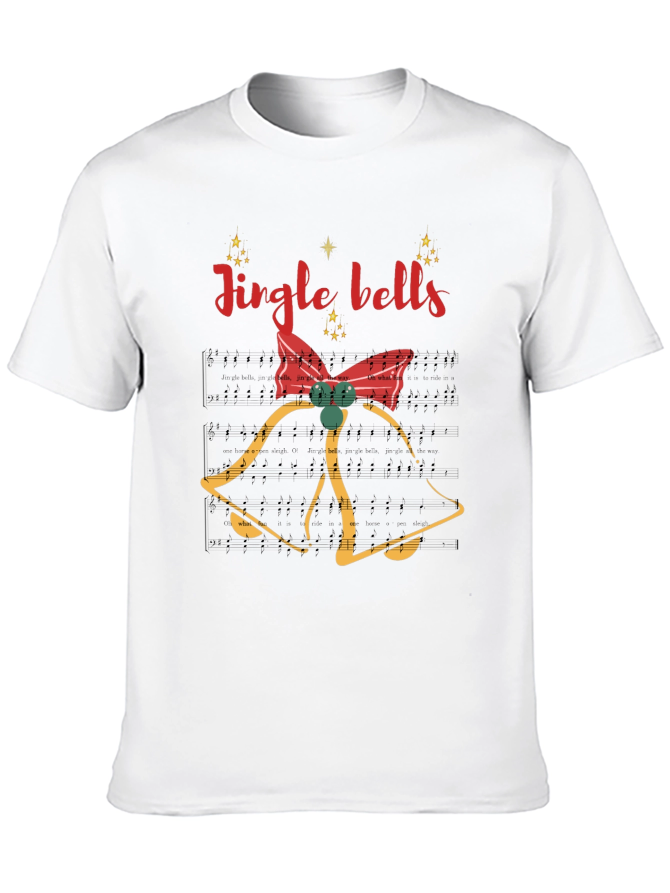 Jingle Bells Holiday T-Shirt - Festive Christmas Apparel