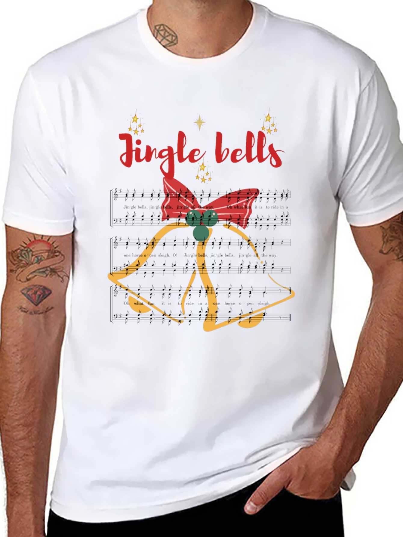 Jingle Bells Holiday T-Shirt - Festive Christmas Apparel