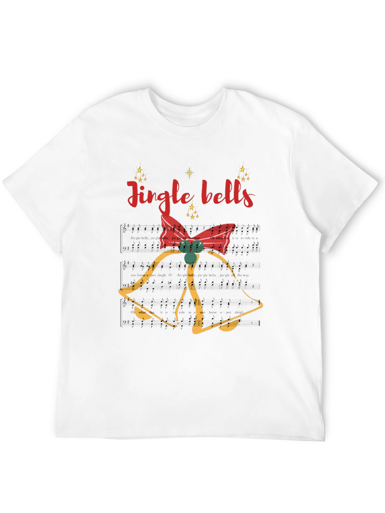 Jingle Bells Holiday T-Shirt - Festive Christmas Apparel
