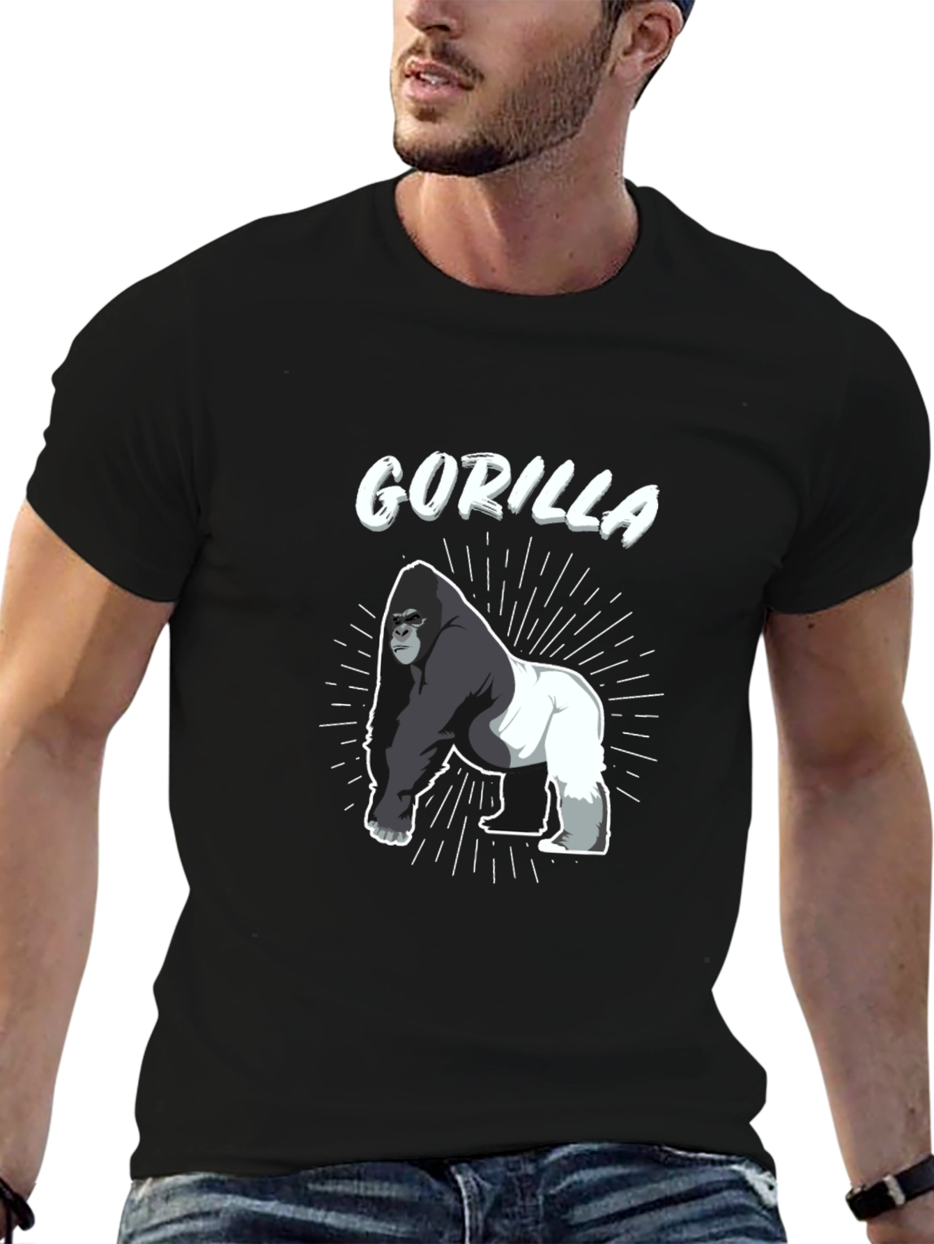 Gorilla Graphic Tee - Mens Black T-Shirt