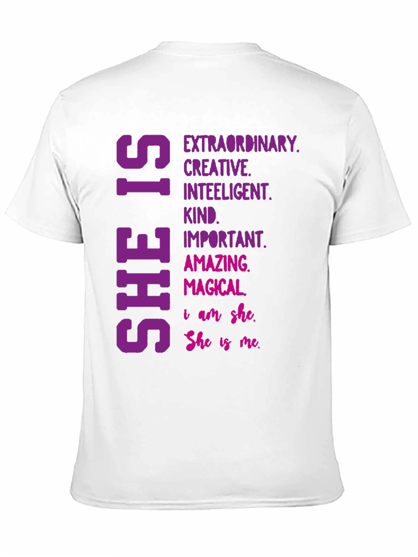 Empowering She Is T-Shirt - Inspirational Womens Tee