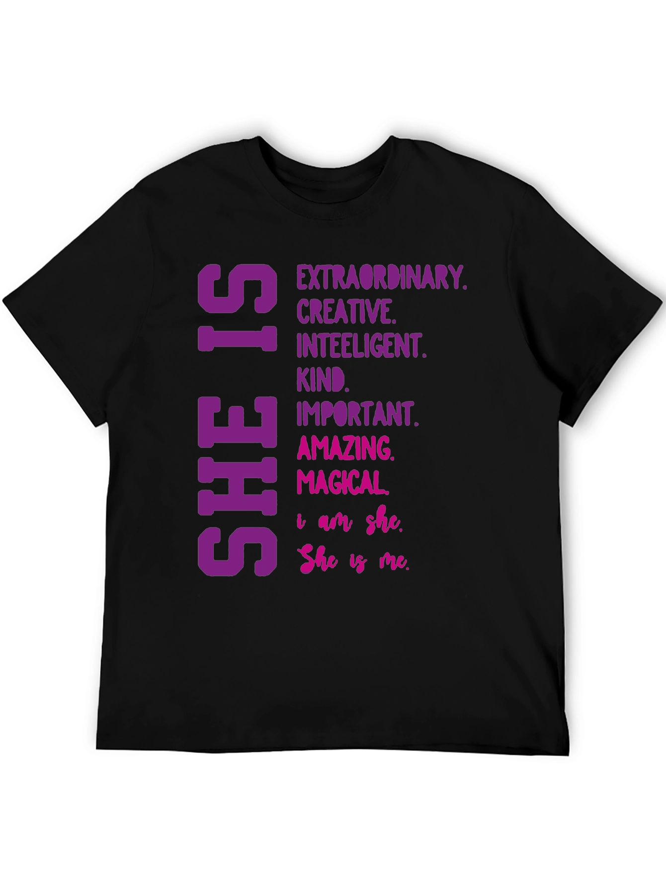 Empowering She Is T-Shirt - Inspirational Womens Tee