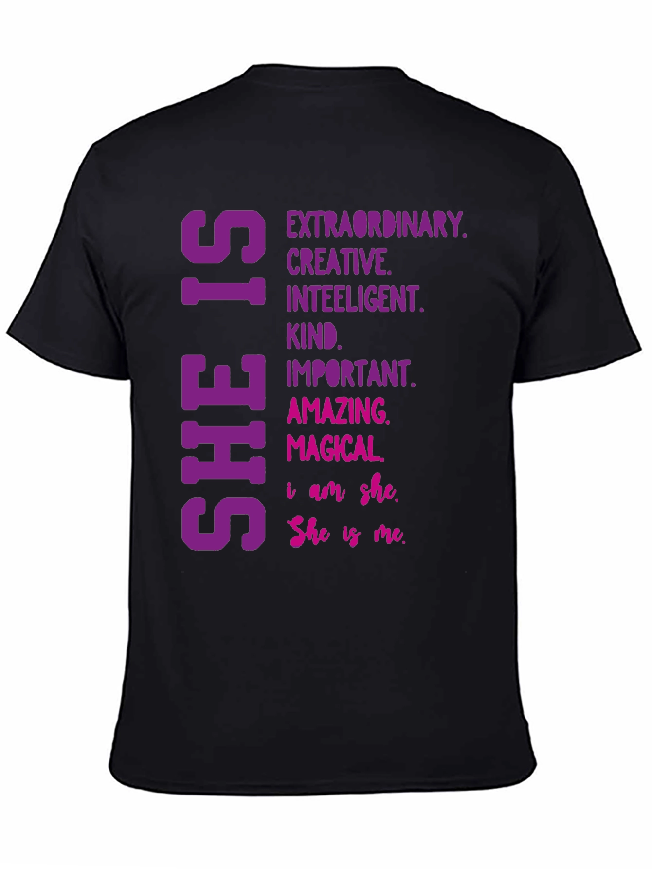 Empowering She Is T-Shirt - Inspirational Womens Tee