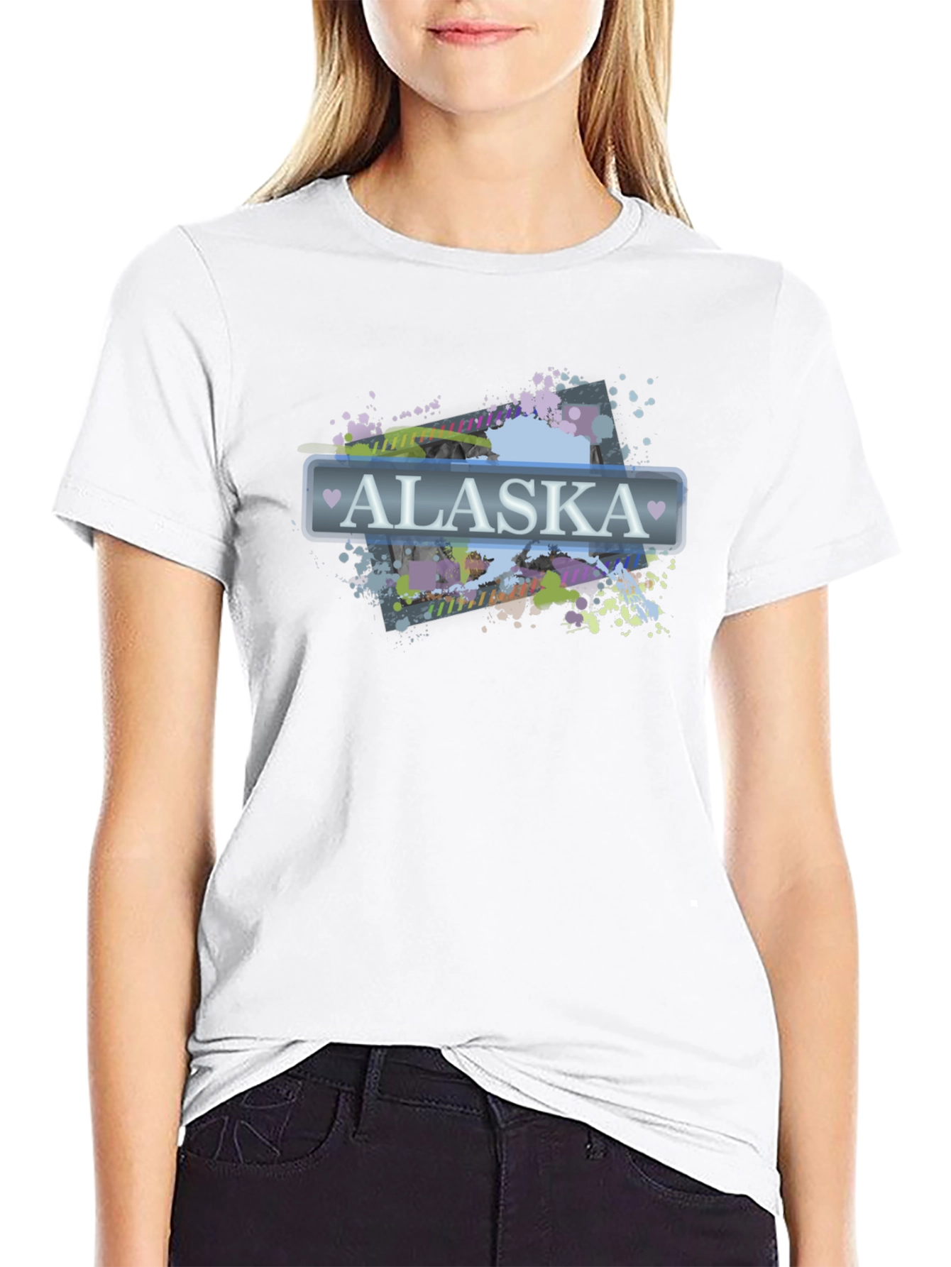 Alaska Graphic Print Crew Neck T-Shirt