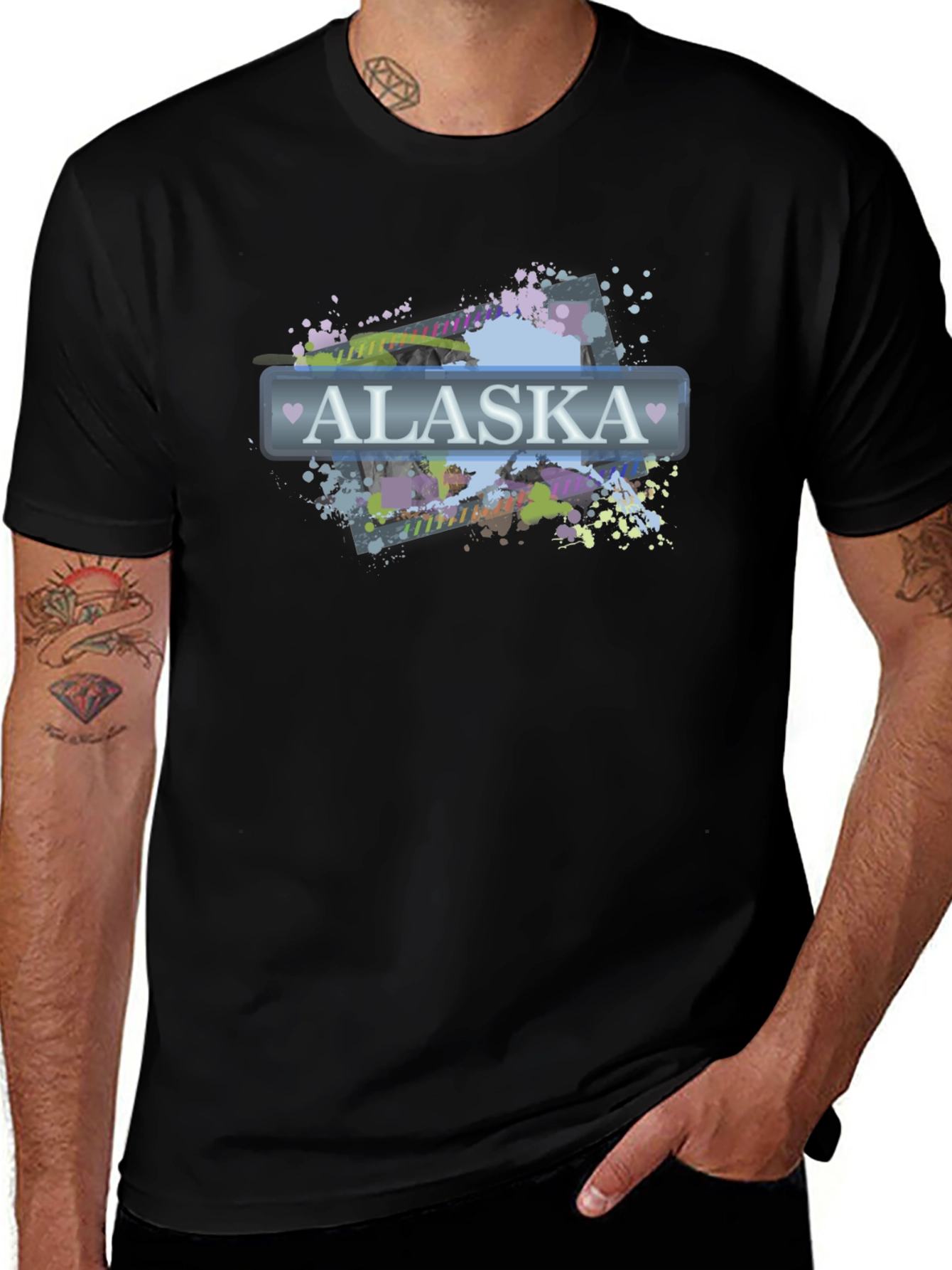 Alaska Graphic Print Crew Neck T-Shirt