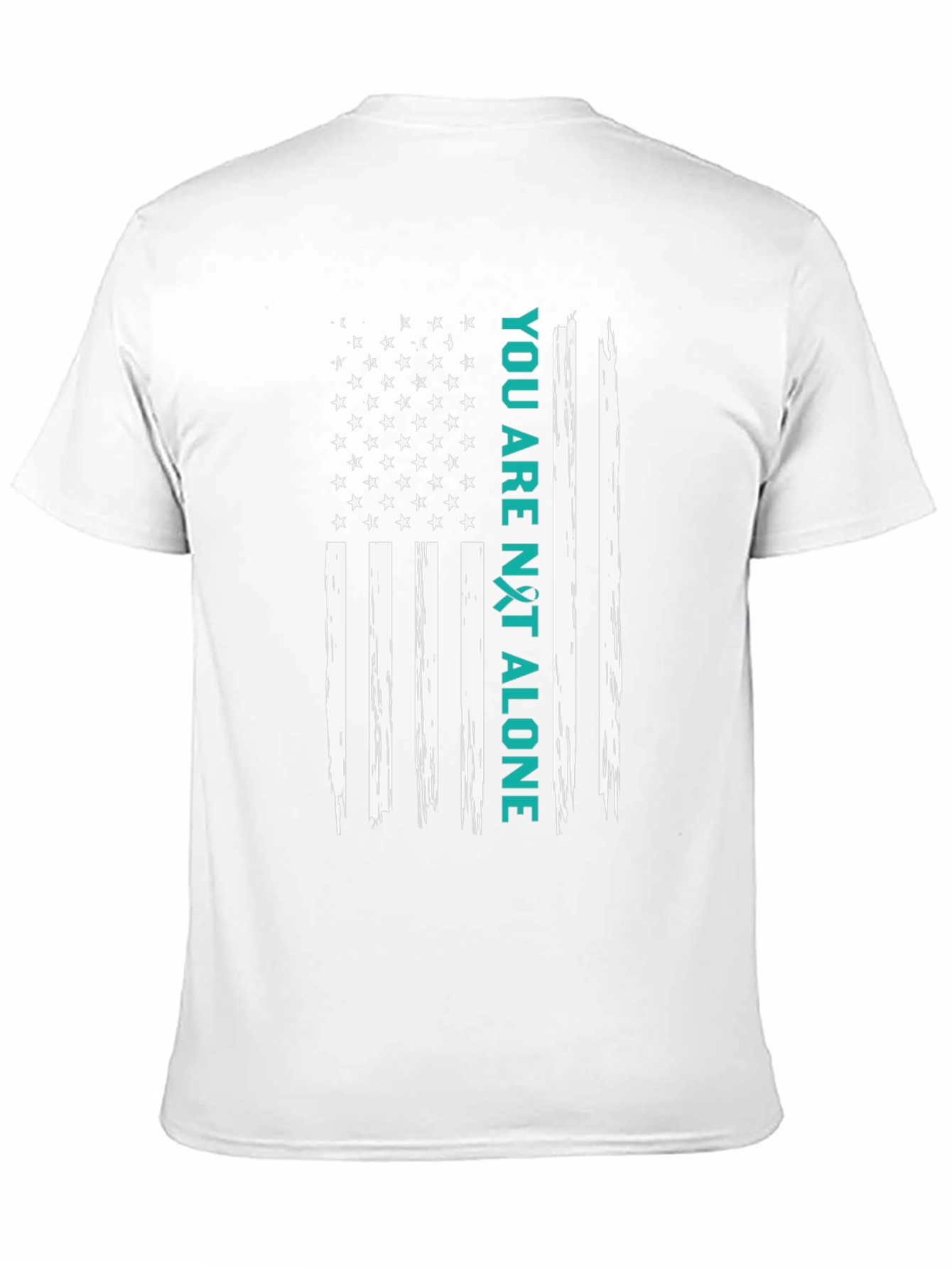 You Are Not Alone American Flag Graphic Tee
