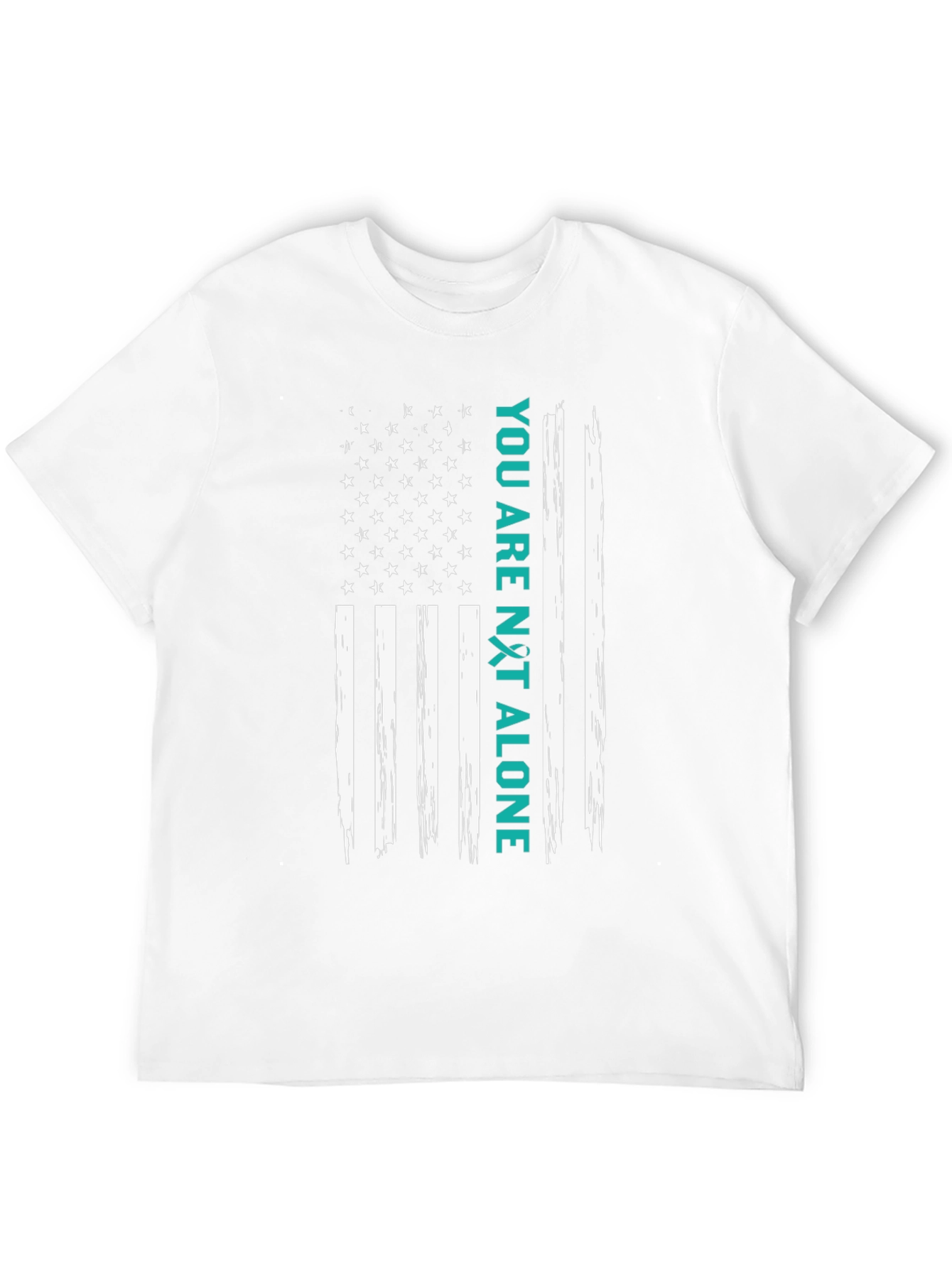You Are Not Alone American Flag Graphic Tee