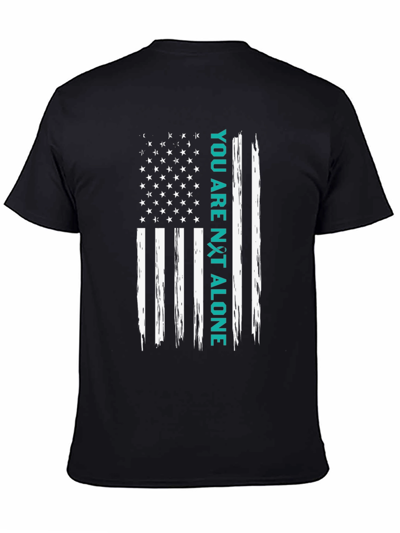 You Are Not Alone American Flag Graphic Tee