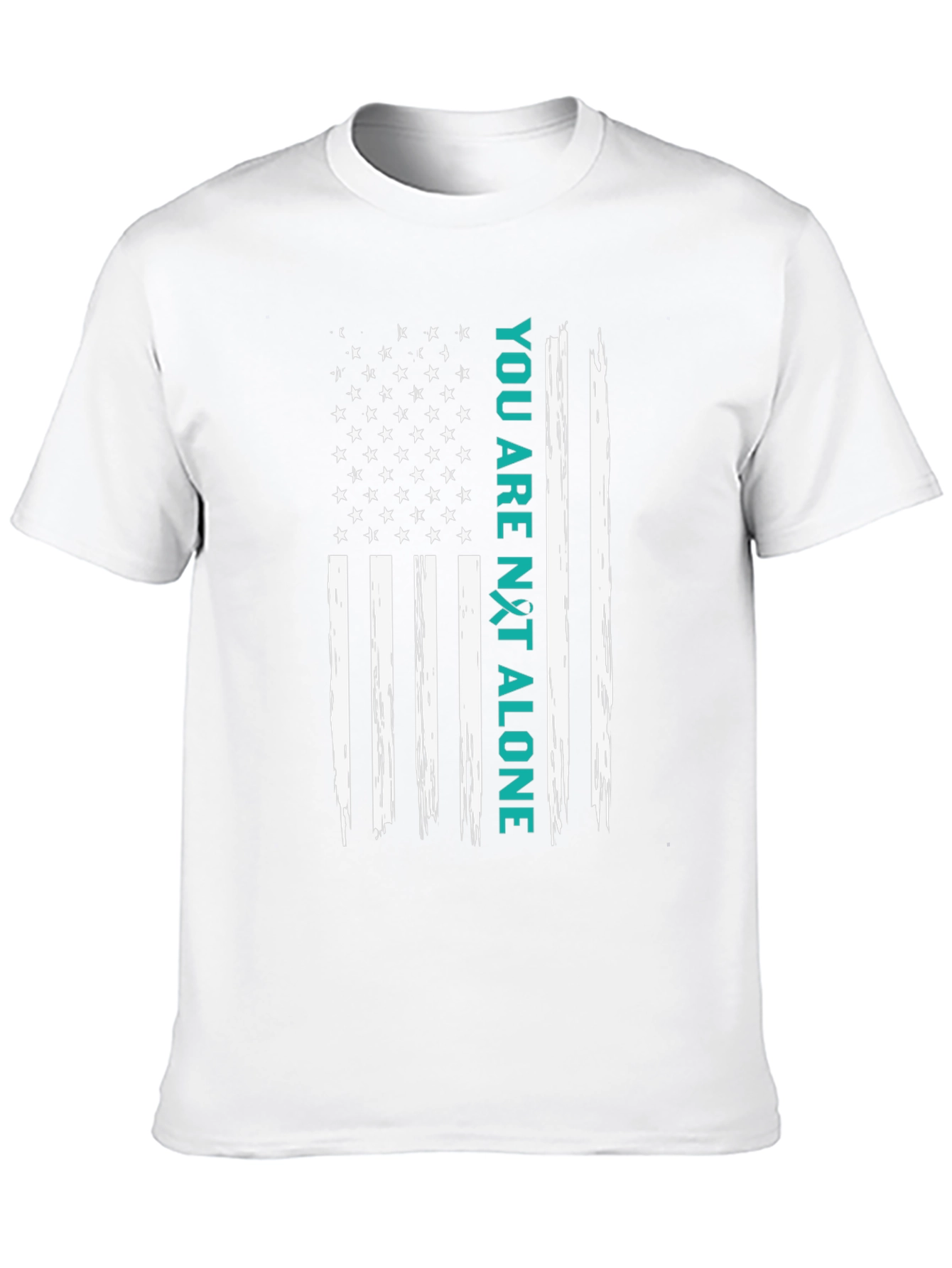 You Are Not Alone American Flag Graphic Tee