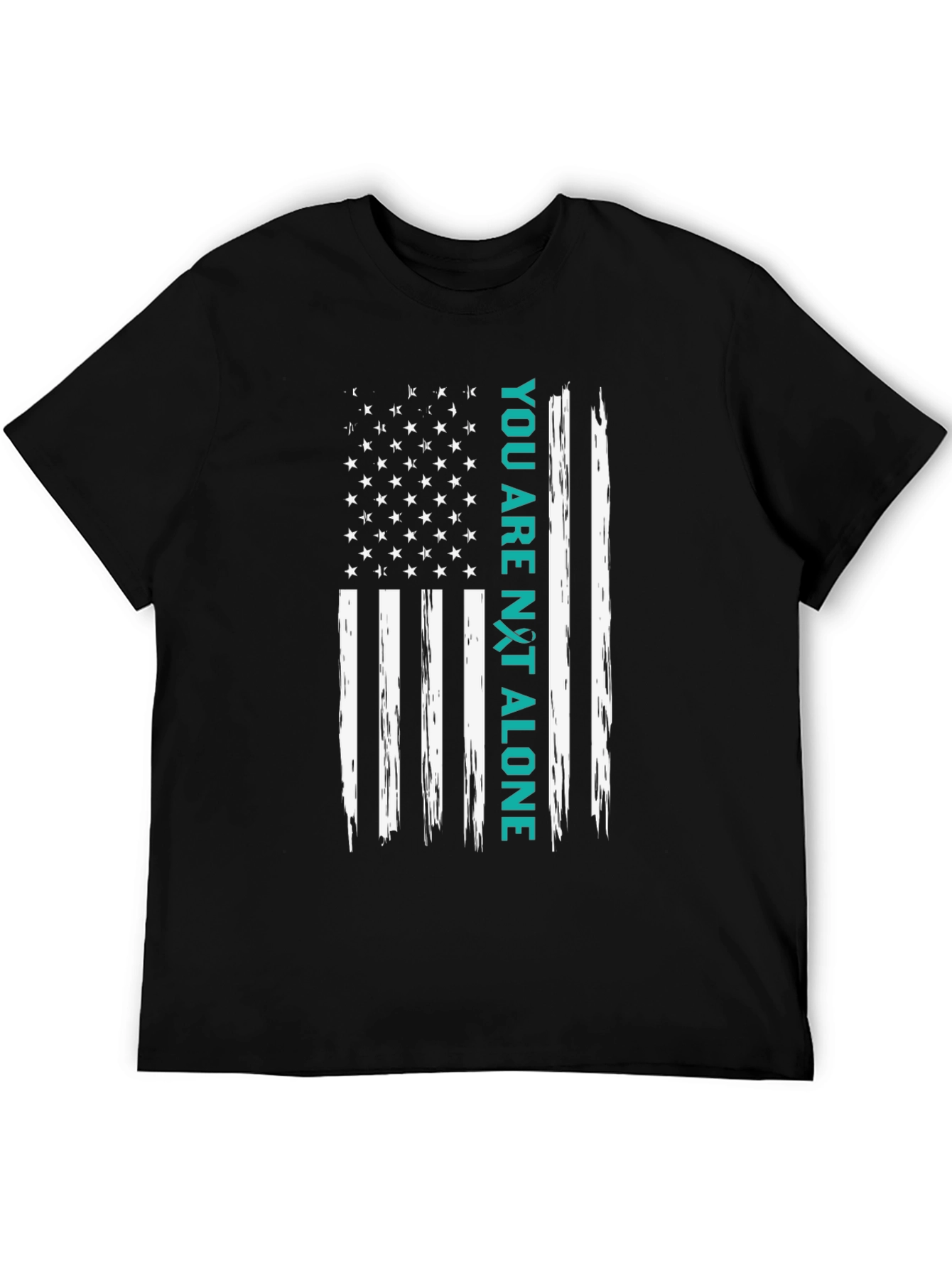 You Are Not Alone American Flag Graphic Tee