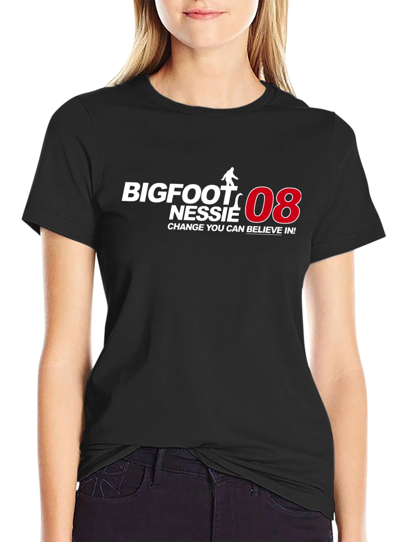 Bigfoot Nessie 08 T-Shirt: Change You Can Believe In!