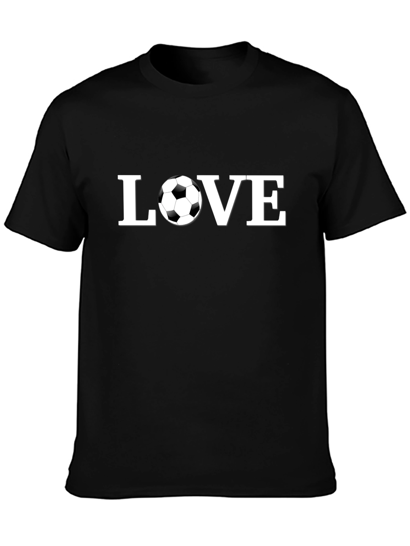 Love Soccer Black T-Shirt