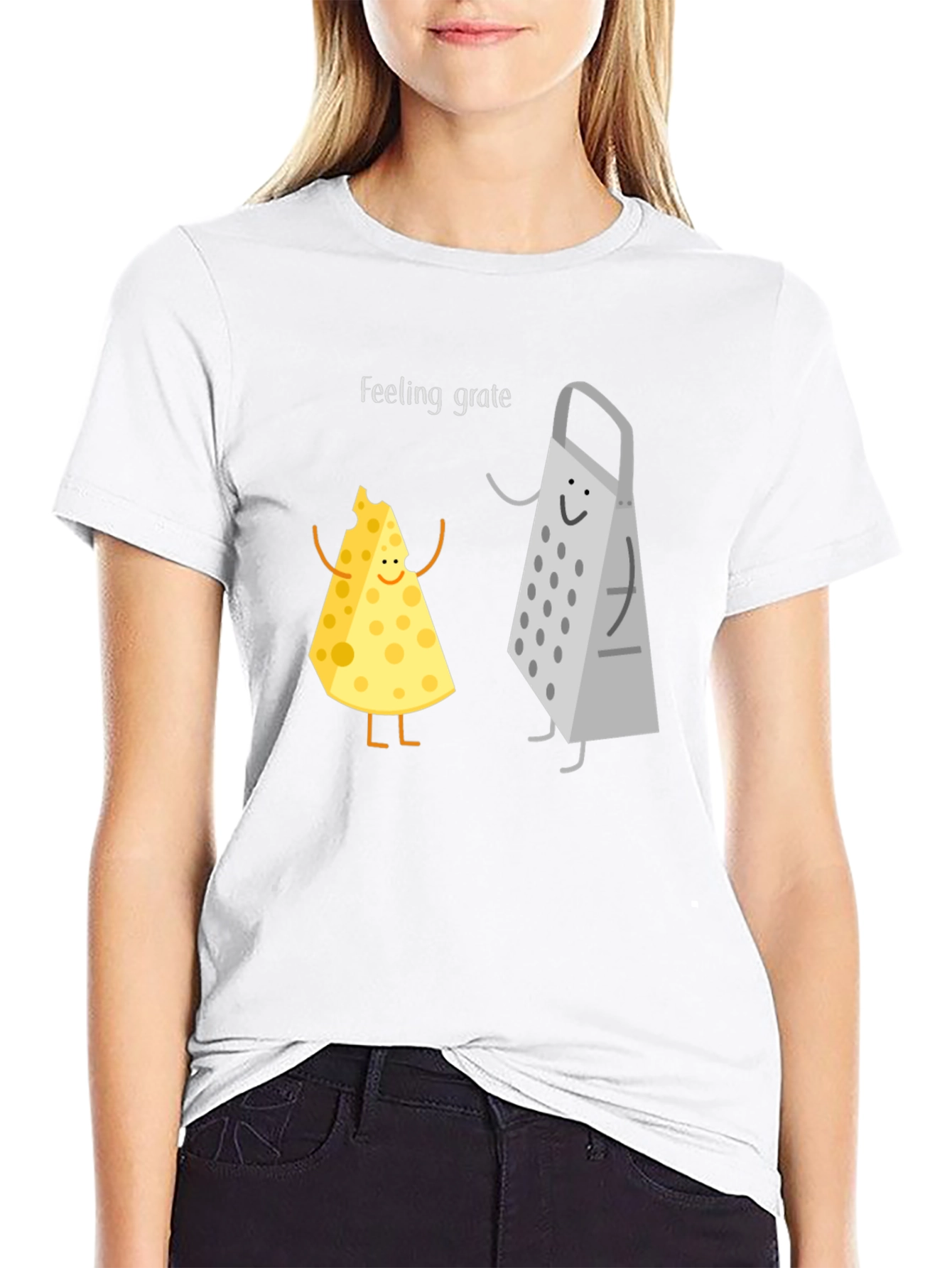 Feeling Grate T-Shirt: Funny Cheese & Grater Tee