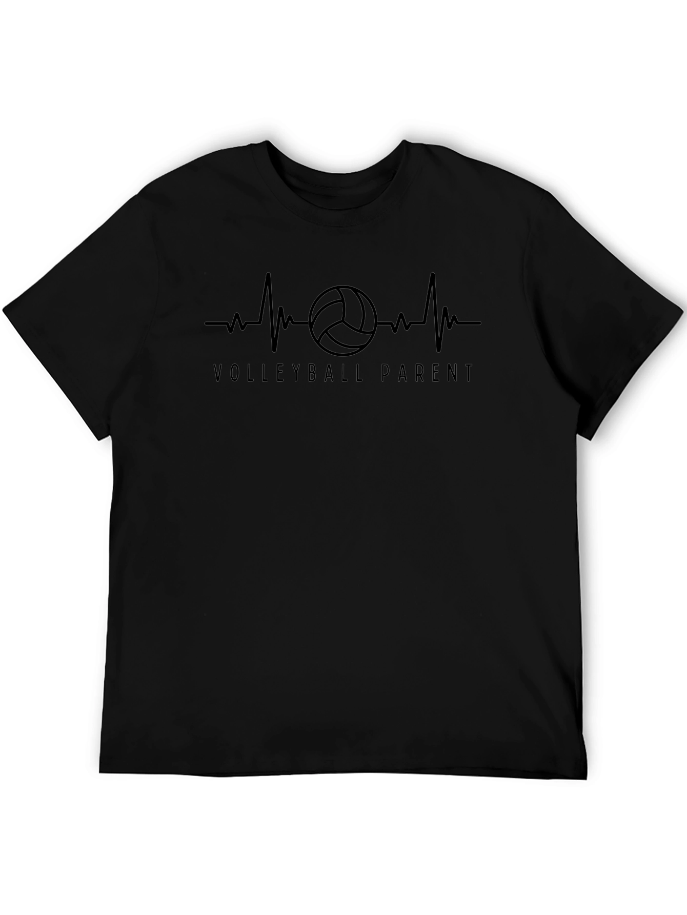 Volleyball Parent Heartbeat T-Shirt