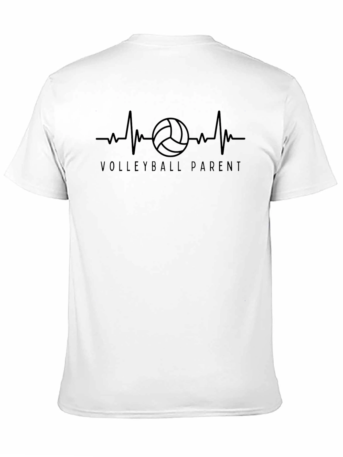 Volleyball Parent Heartbeat T-Shirt