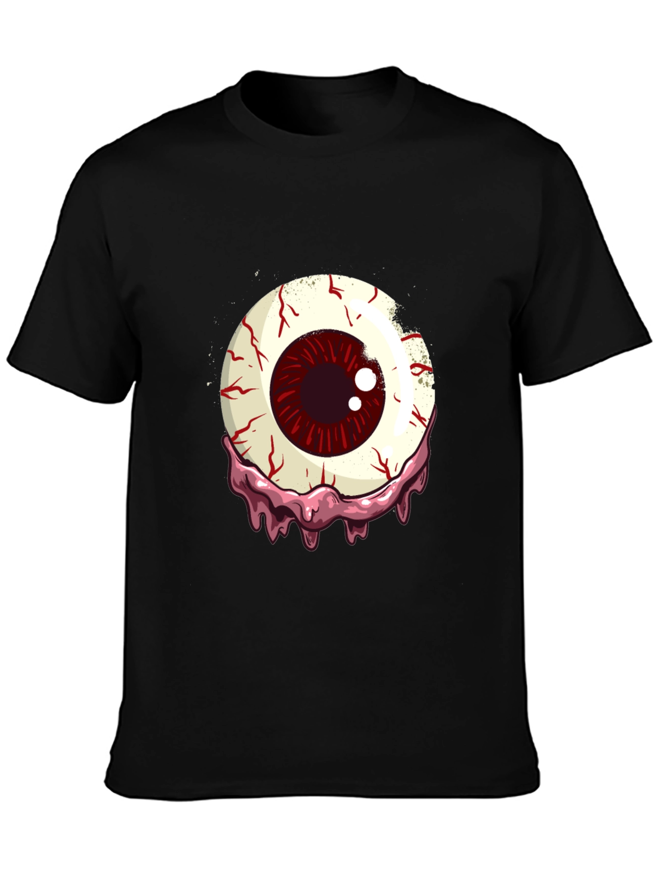 Bloody Eyeball Graphic T-Shirt - Horror Style