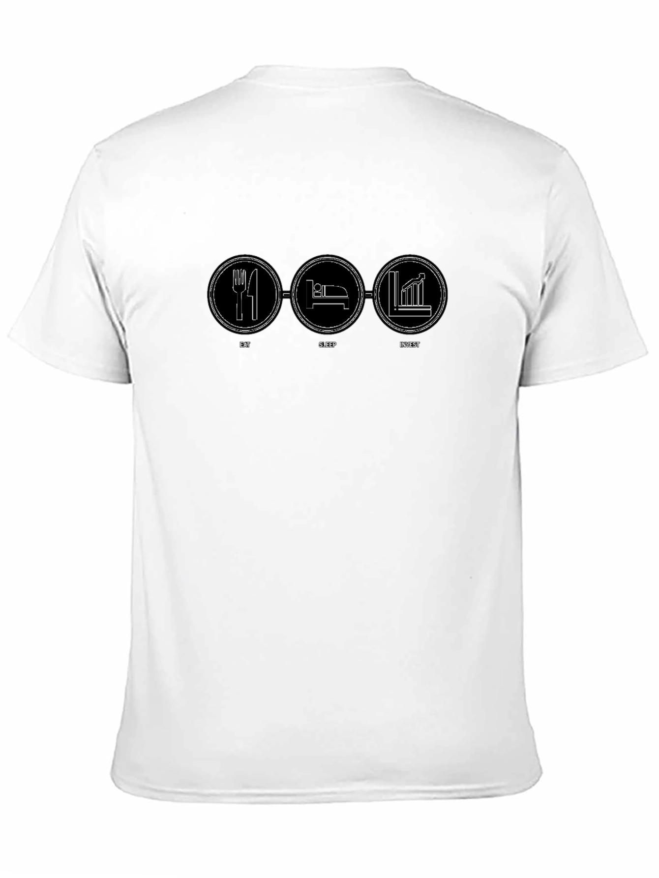 Eat Sleep Invest Black Graphic Tee