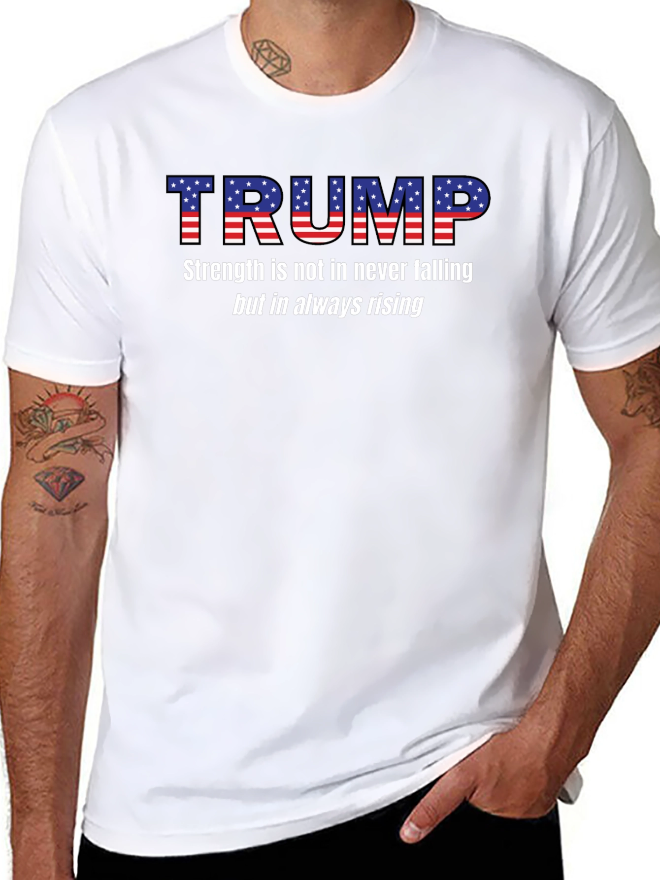 Trump Flag T-Shirt: Strength in Rising