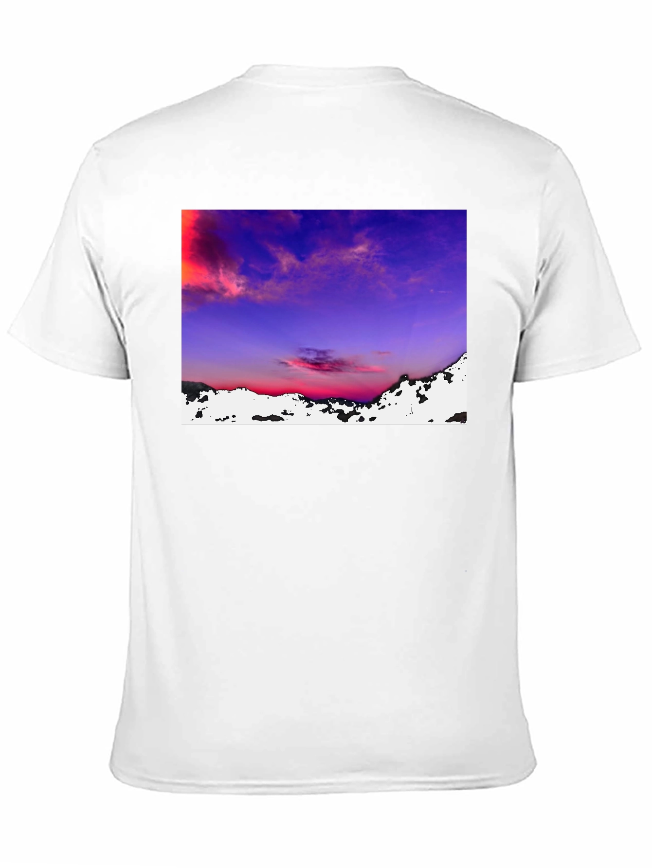 Sunset Landscape Graphic Tee - Black