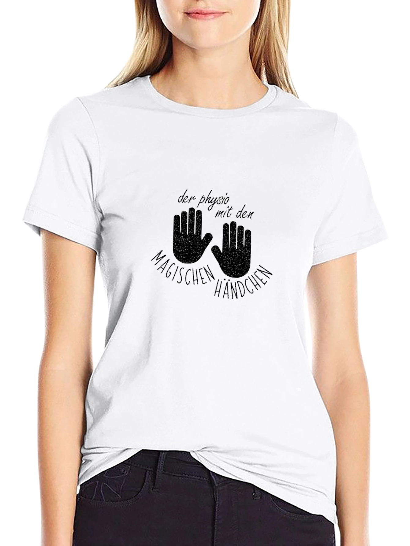 Physio Magic Hands Black Graphic Tee