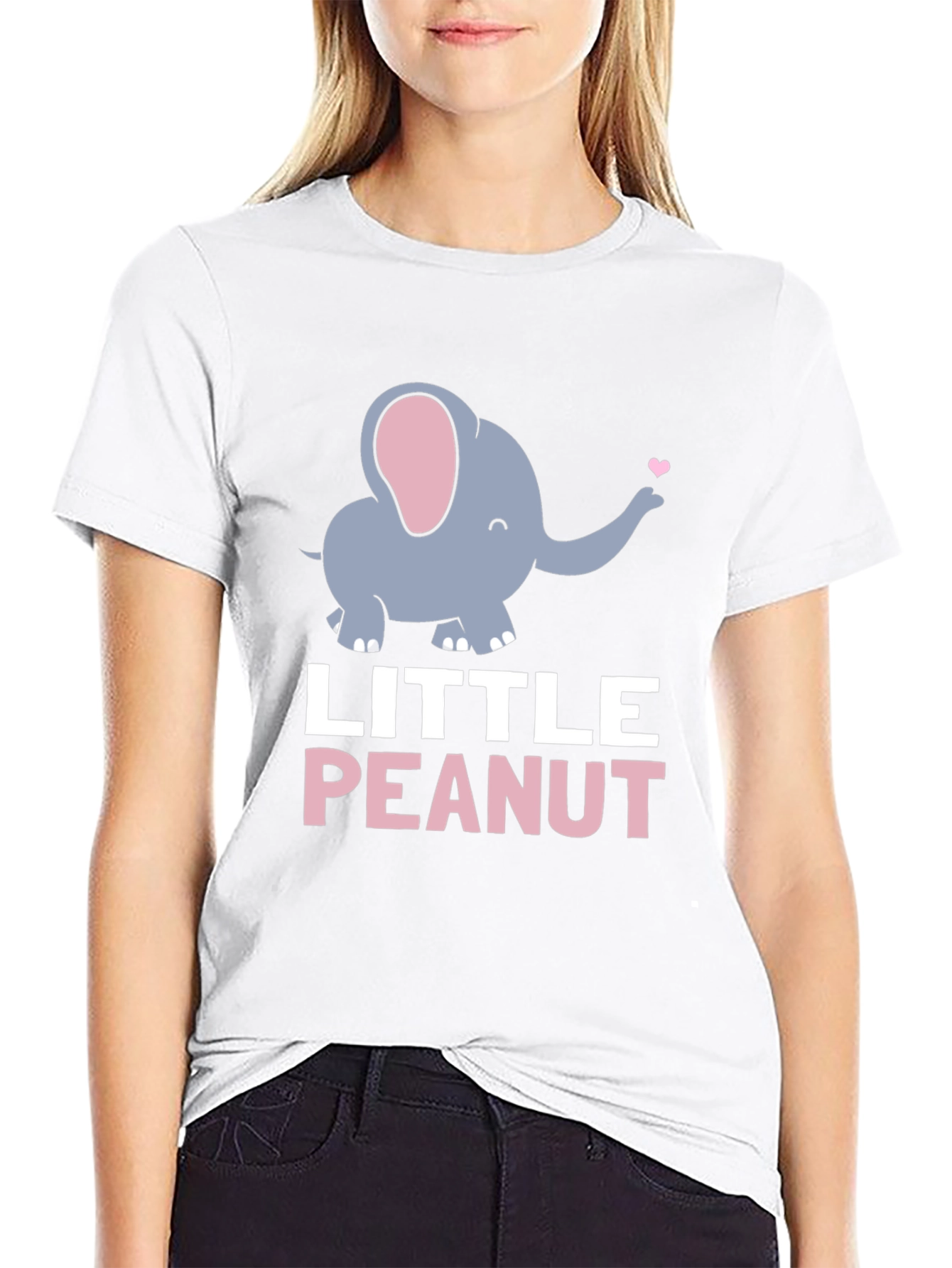 Little Peanut Elephant Graphic Tee - Cute & Comfy