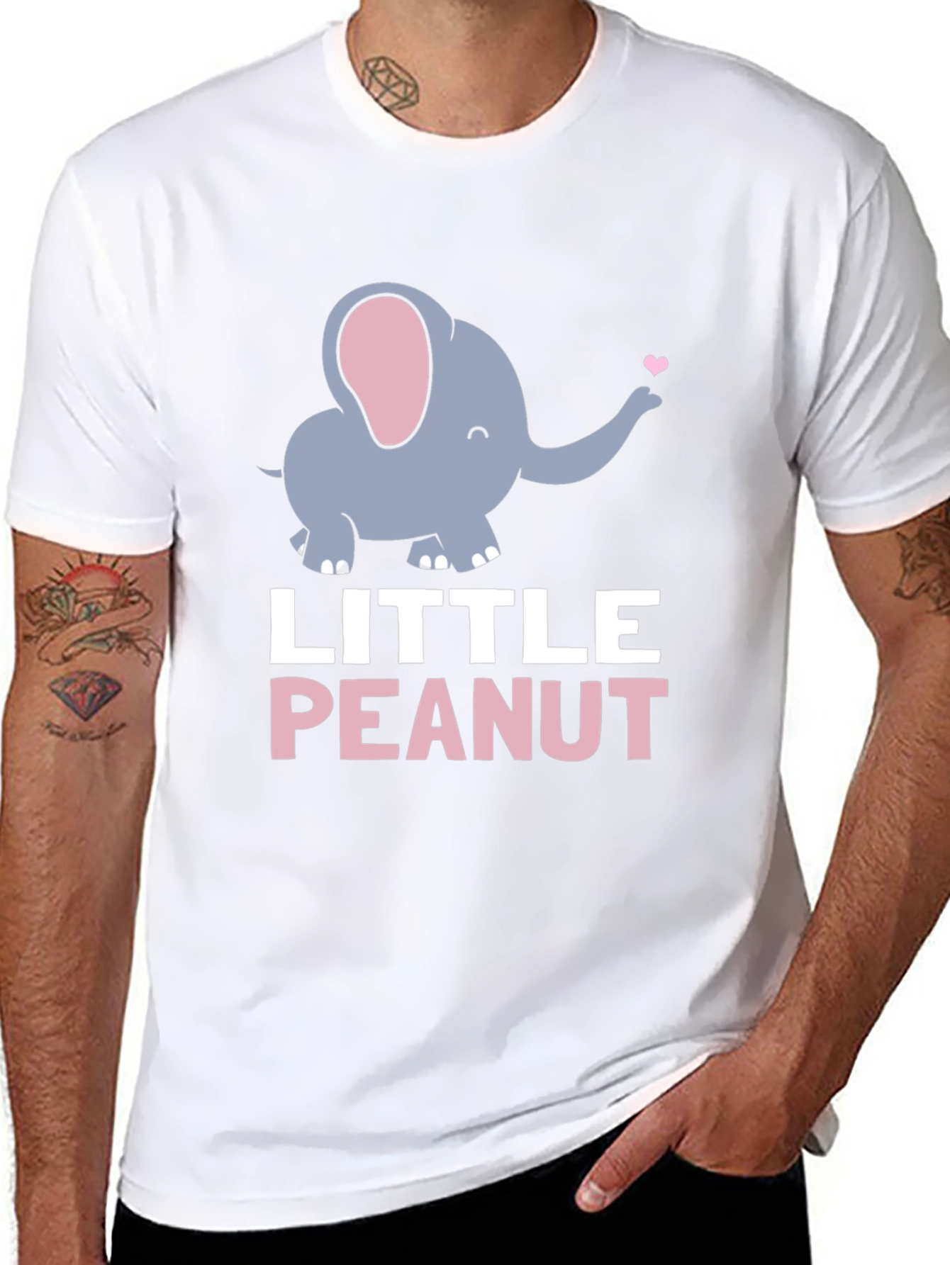 Little Peanut Elephant Graphic Tee - Cute & Comfy
