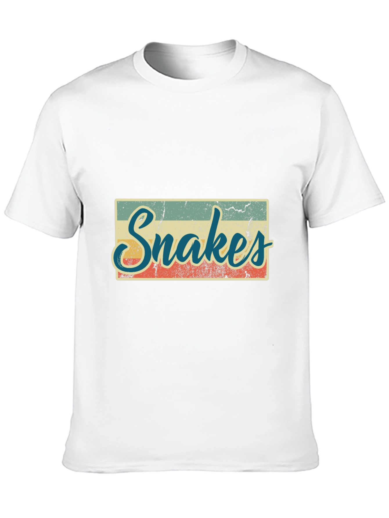 Retro Snakes Graphic T-Shirt - Black