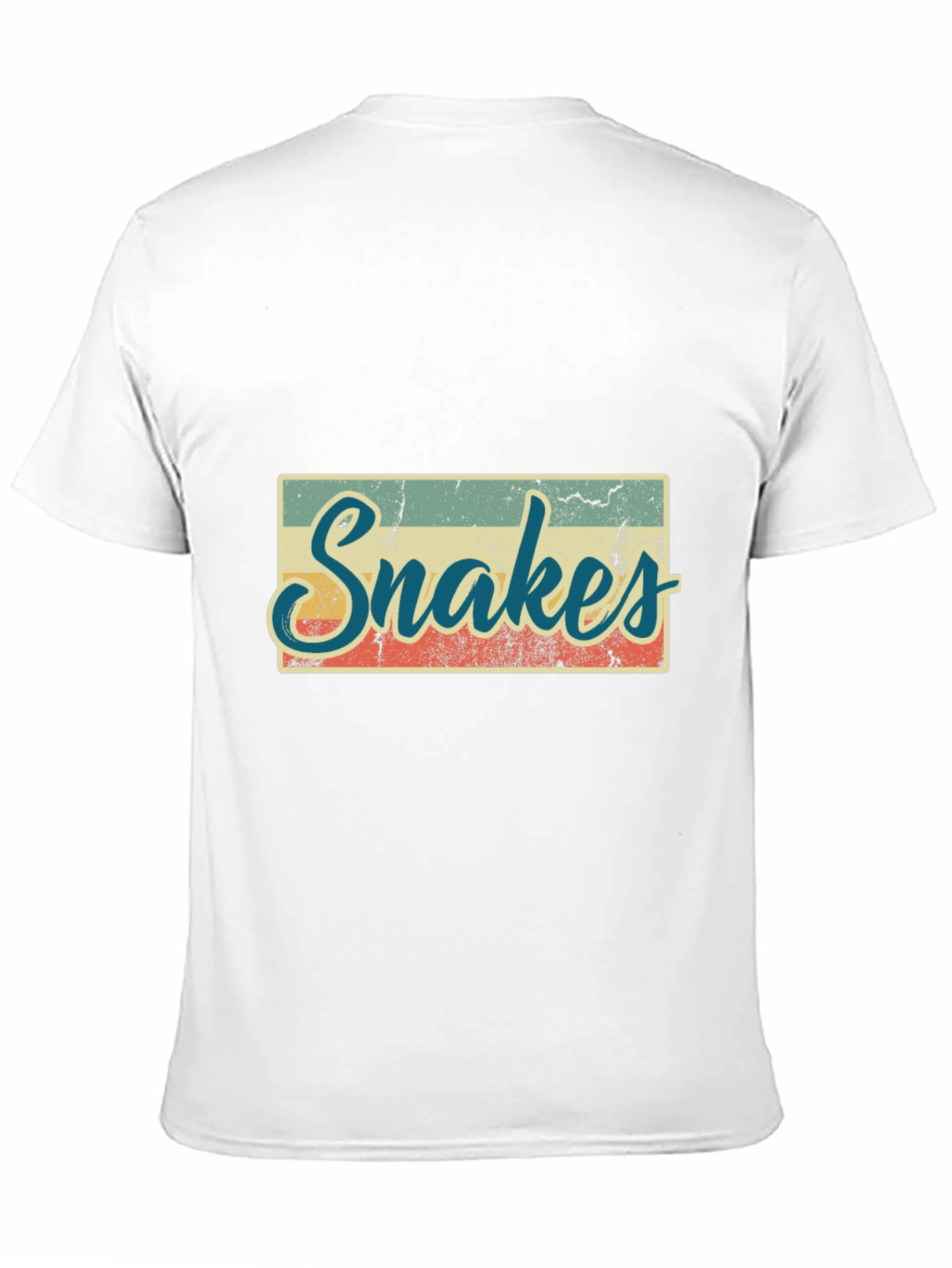 Retro Snakes Graphic T-Shirt - Black