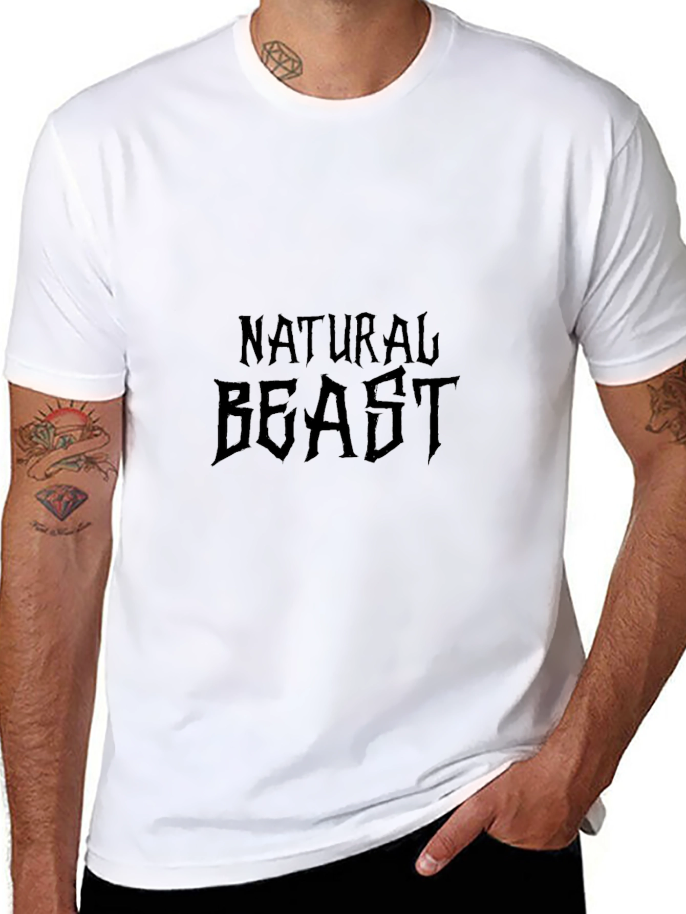 Natural Beast Graphic Print Tee