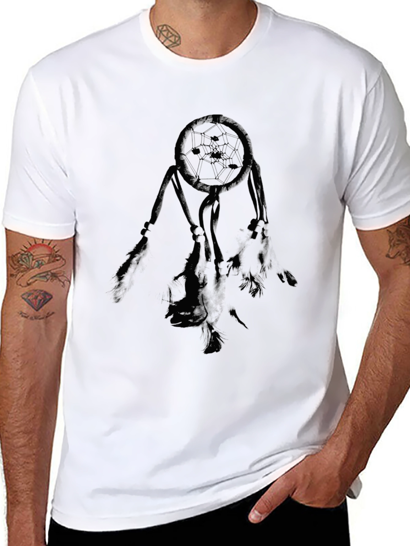 Dream Catcher Graphic Tee - Black