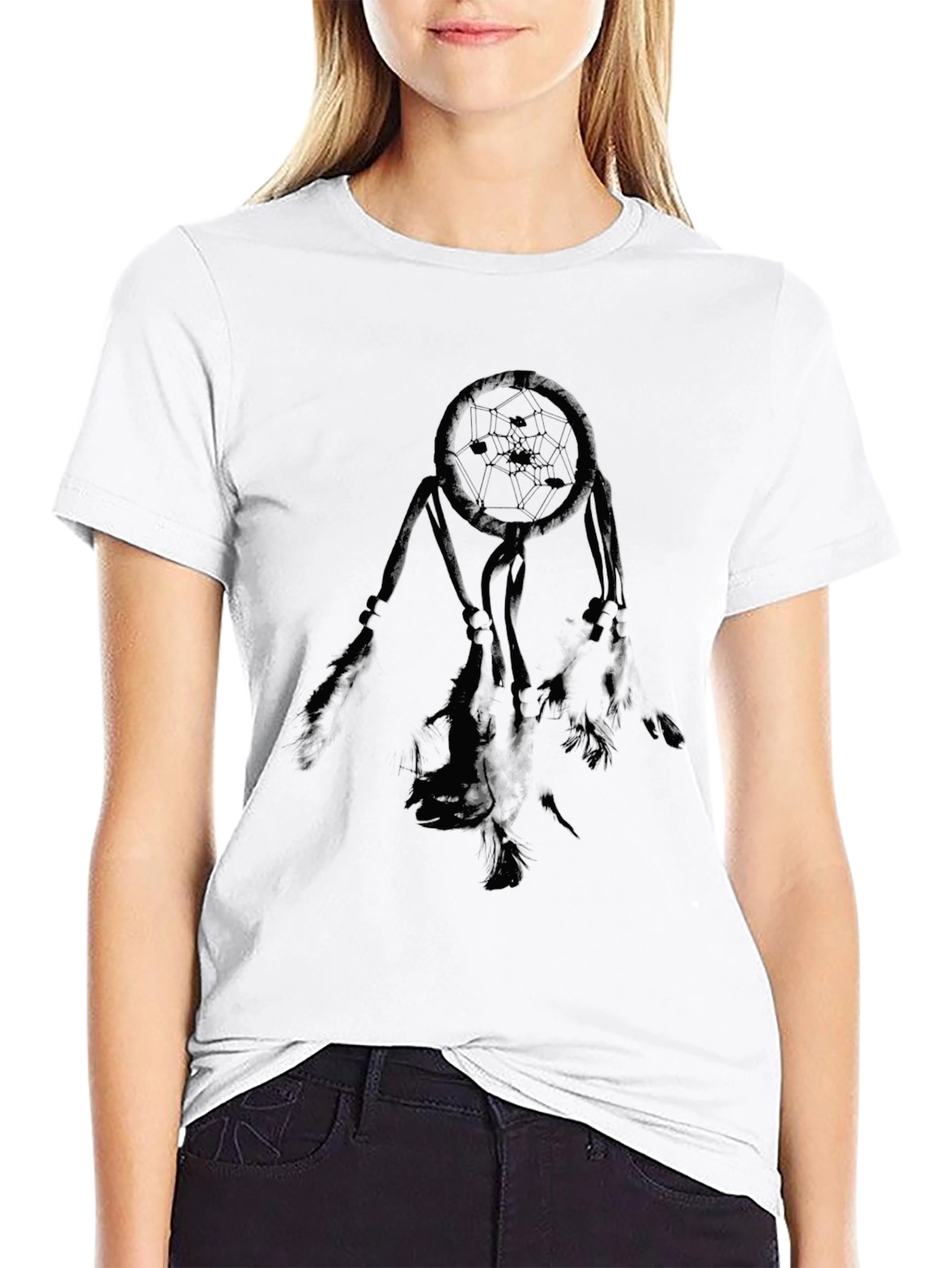 Dream Catcher Graphic Tee - Black