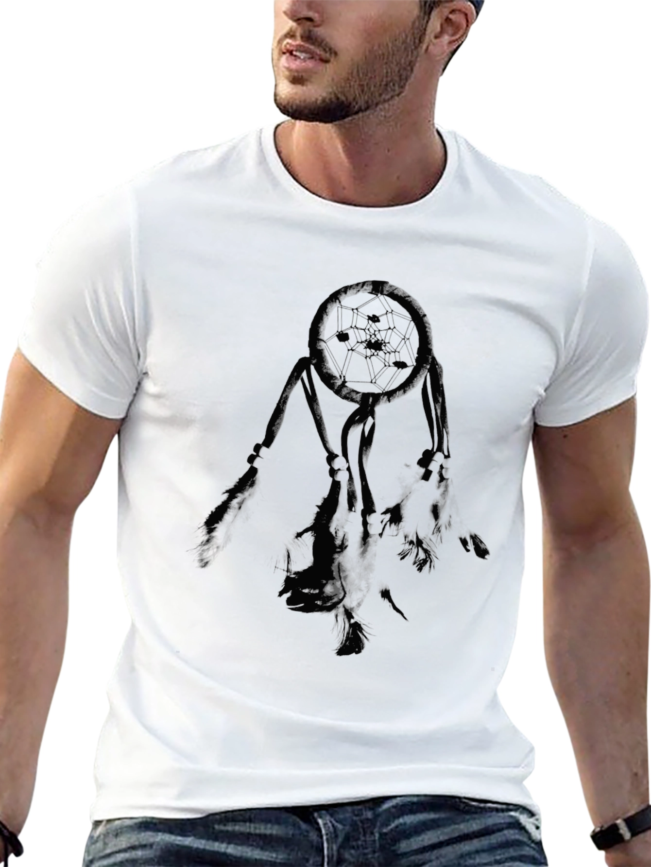 Dream Catcher Graphic Tee - Black