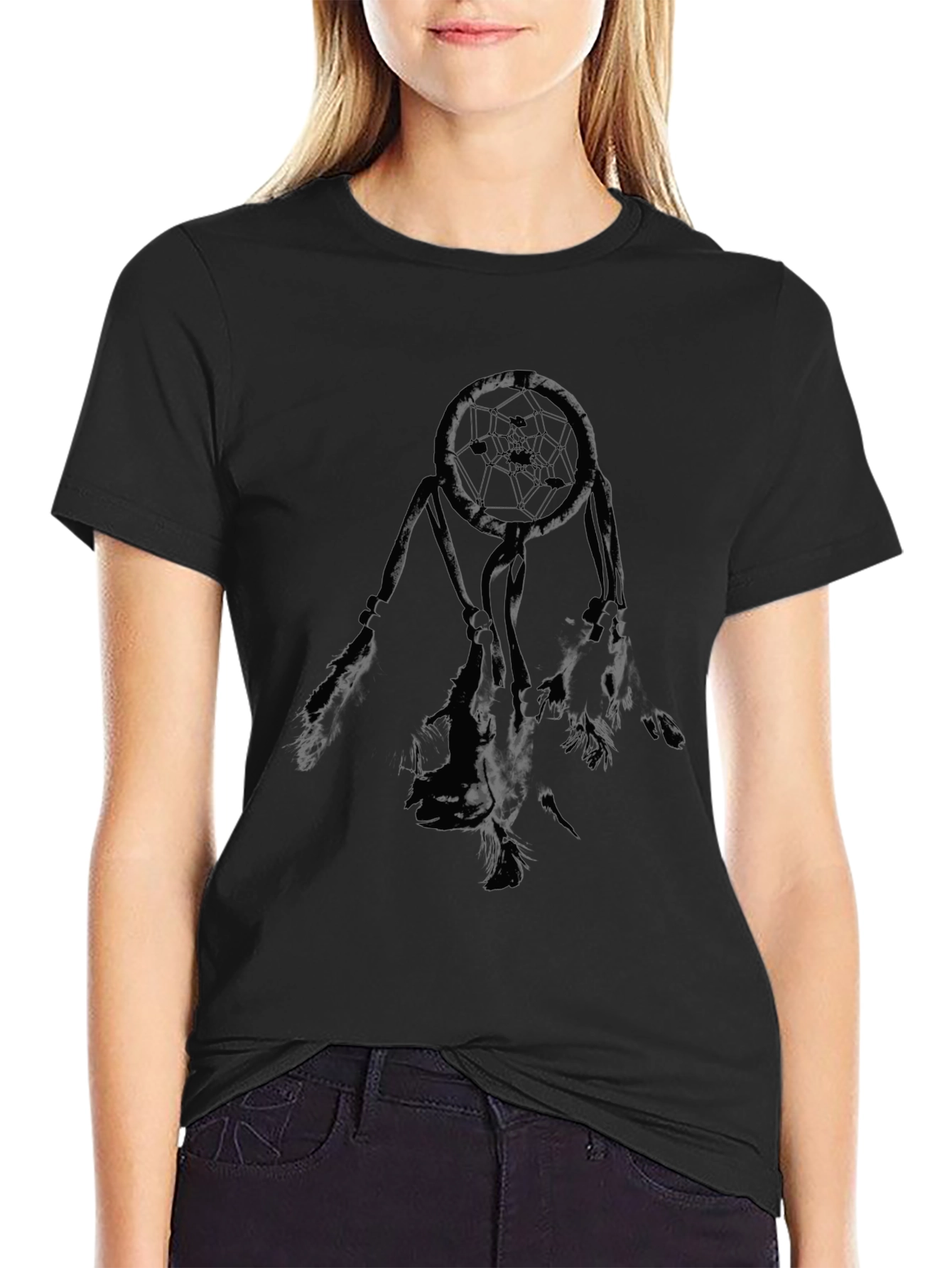 Dream Catcher Graphic Tee - Black