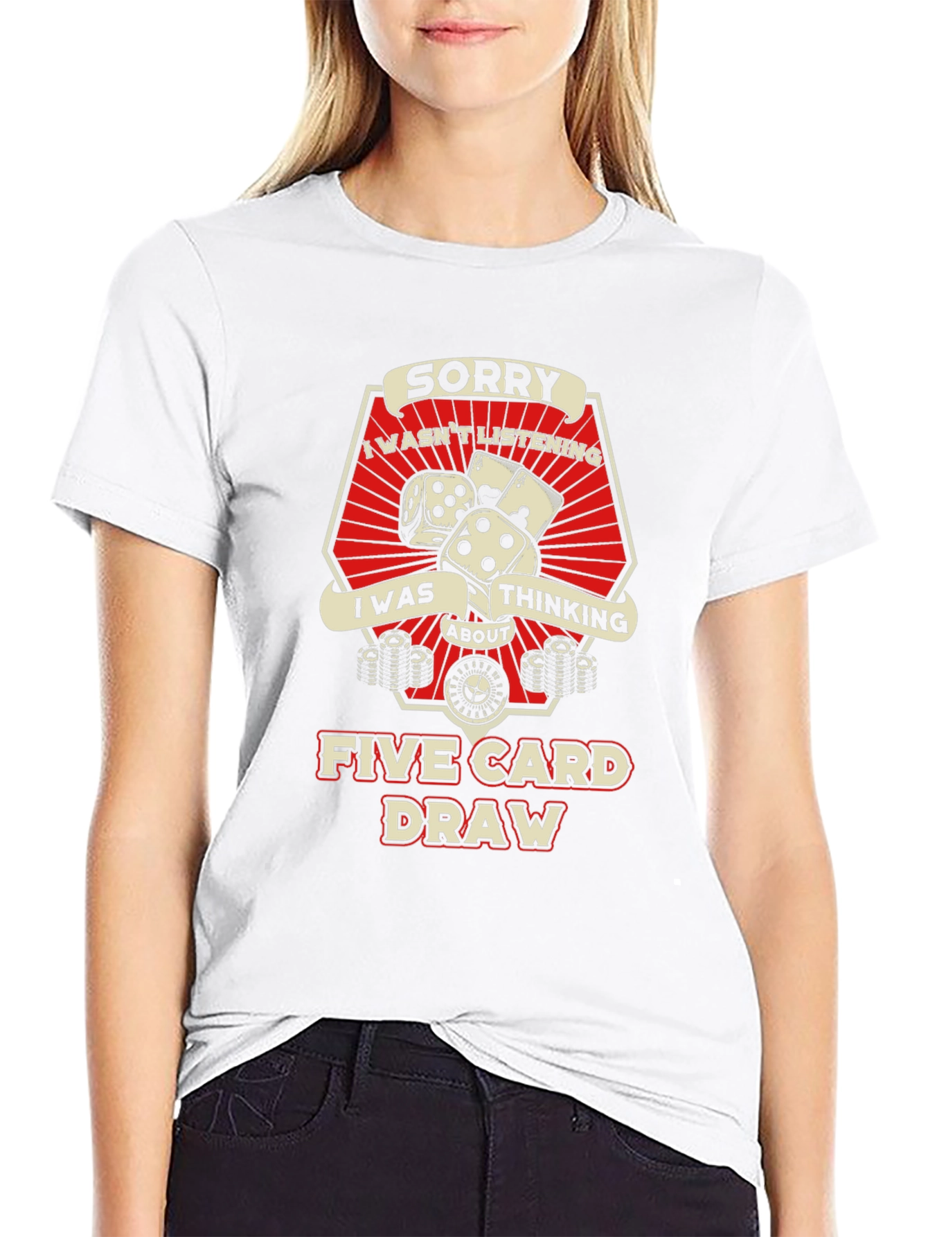 Sorry Five Card Draw Graphic T-Shirt