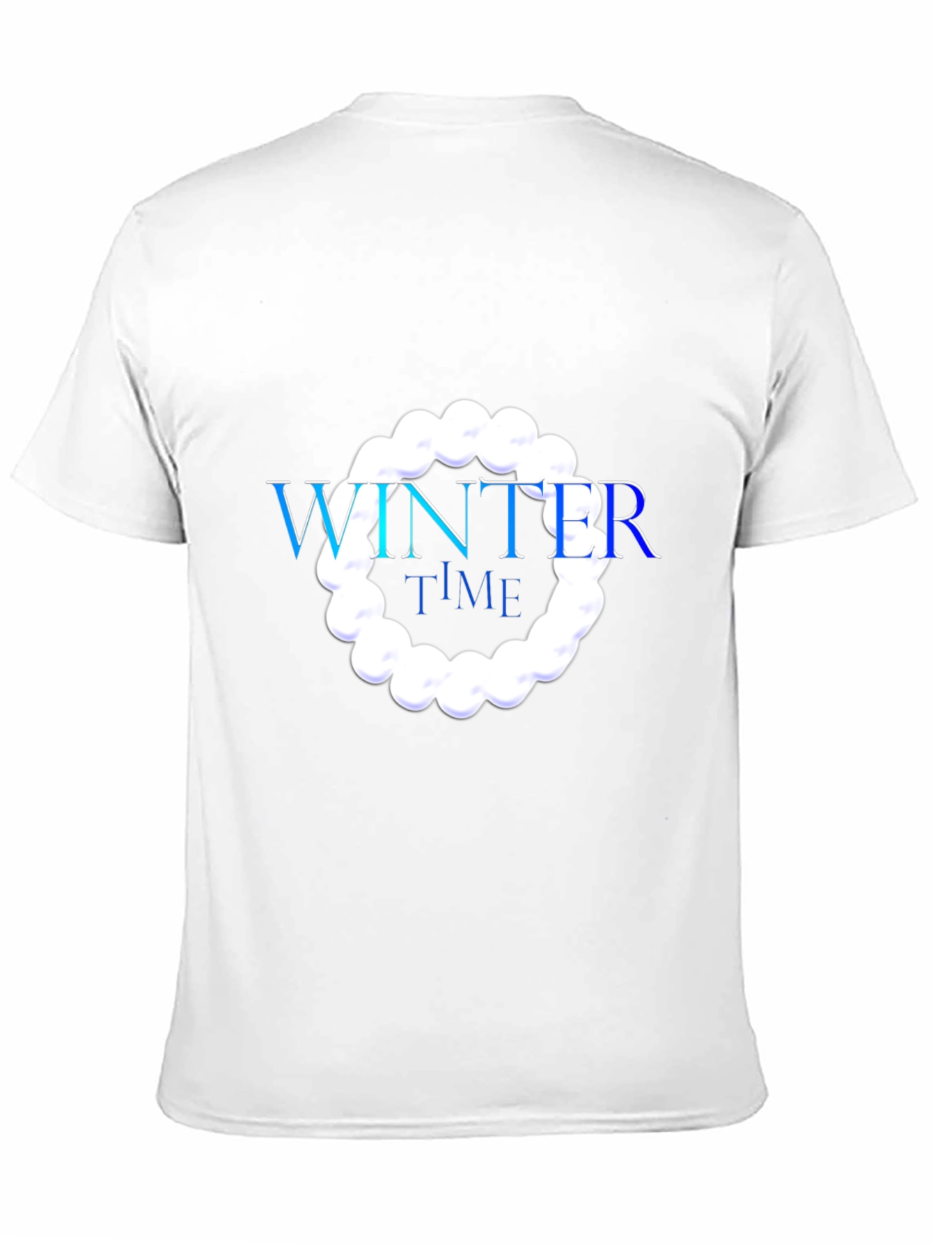 Winter Time Graphic Black T-Shirt