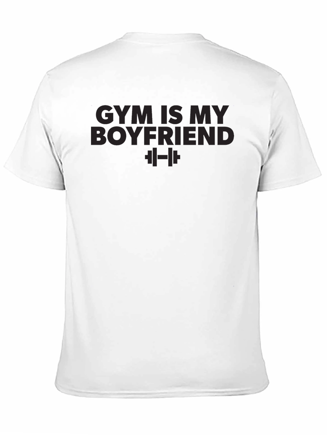 Gym Is My Boyfriend Black Graphic Tee