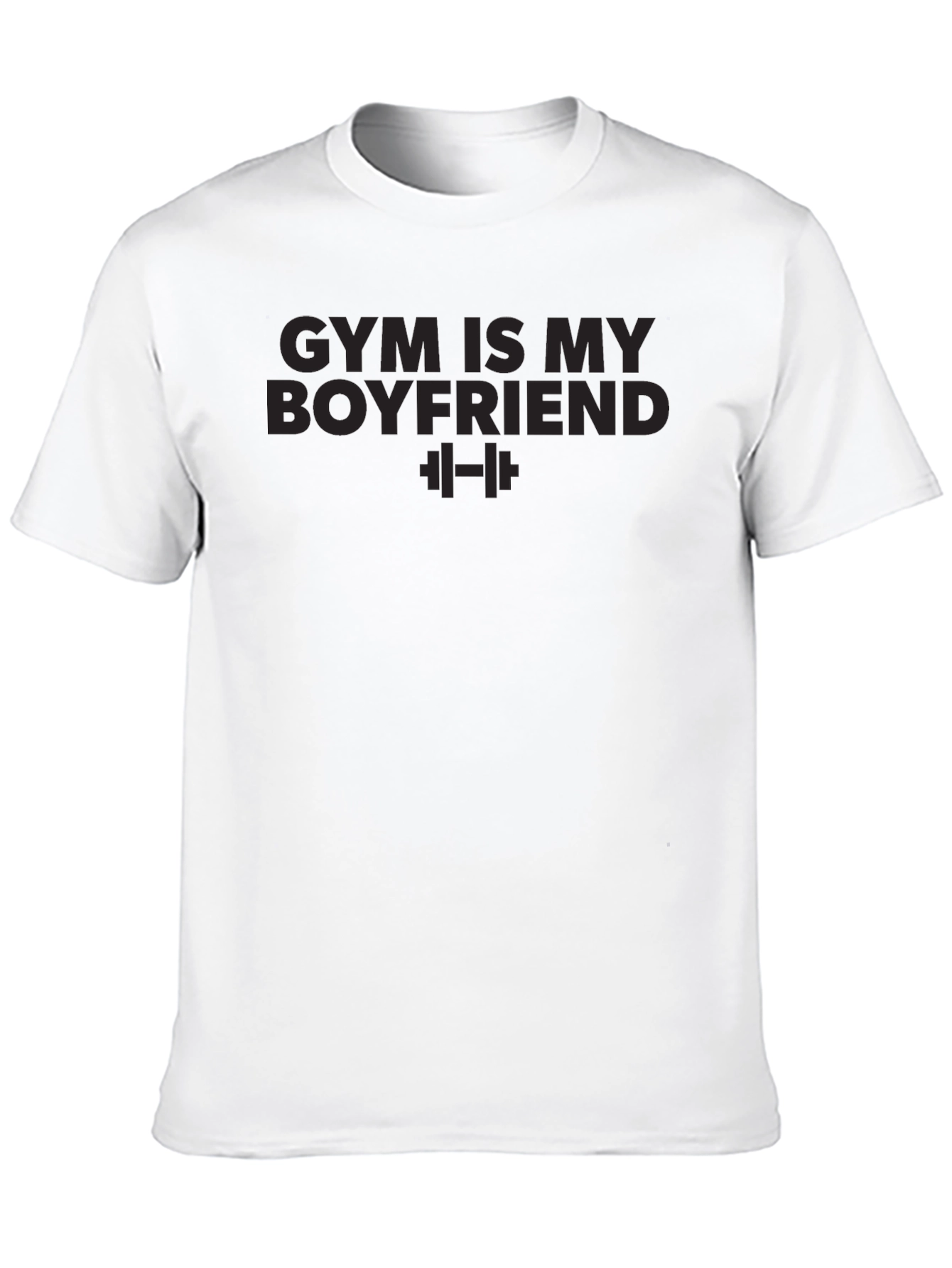 Gym Is My Boyfriend Black Graphic Tee