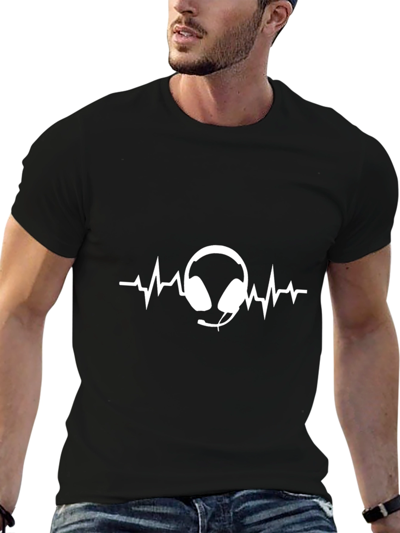 Headphone Heartbeat T-Shirt - Gamer Tee