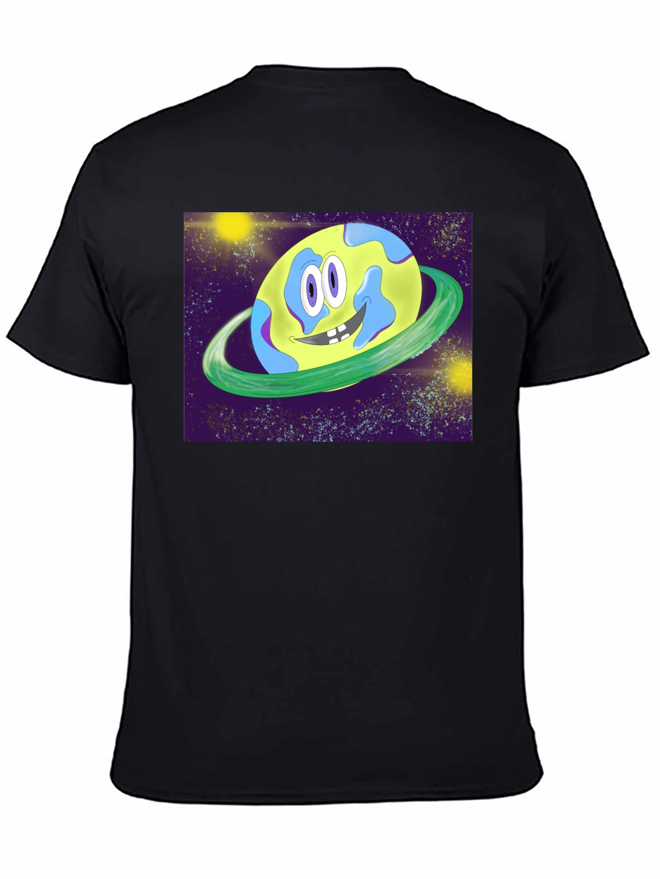 Cartoon Planet Graphic T-Shirt