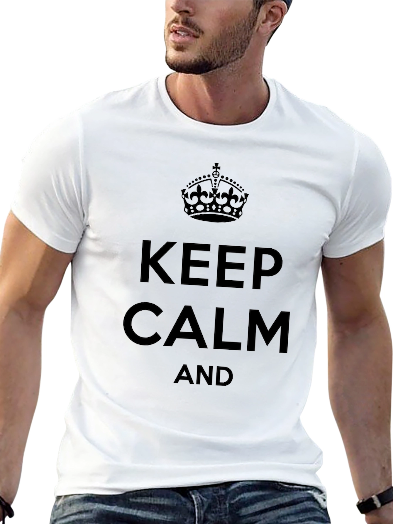 Keep Calm Graphic Tee - Classic Comfort