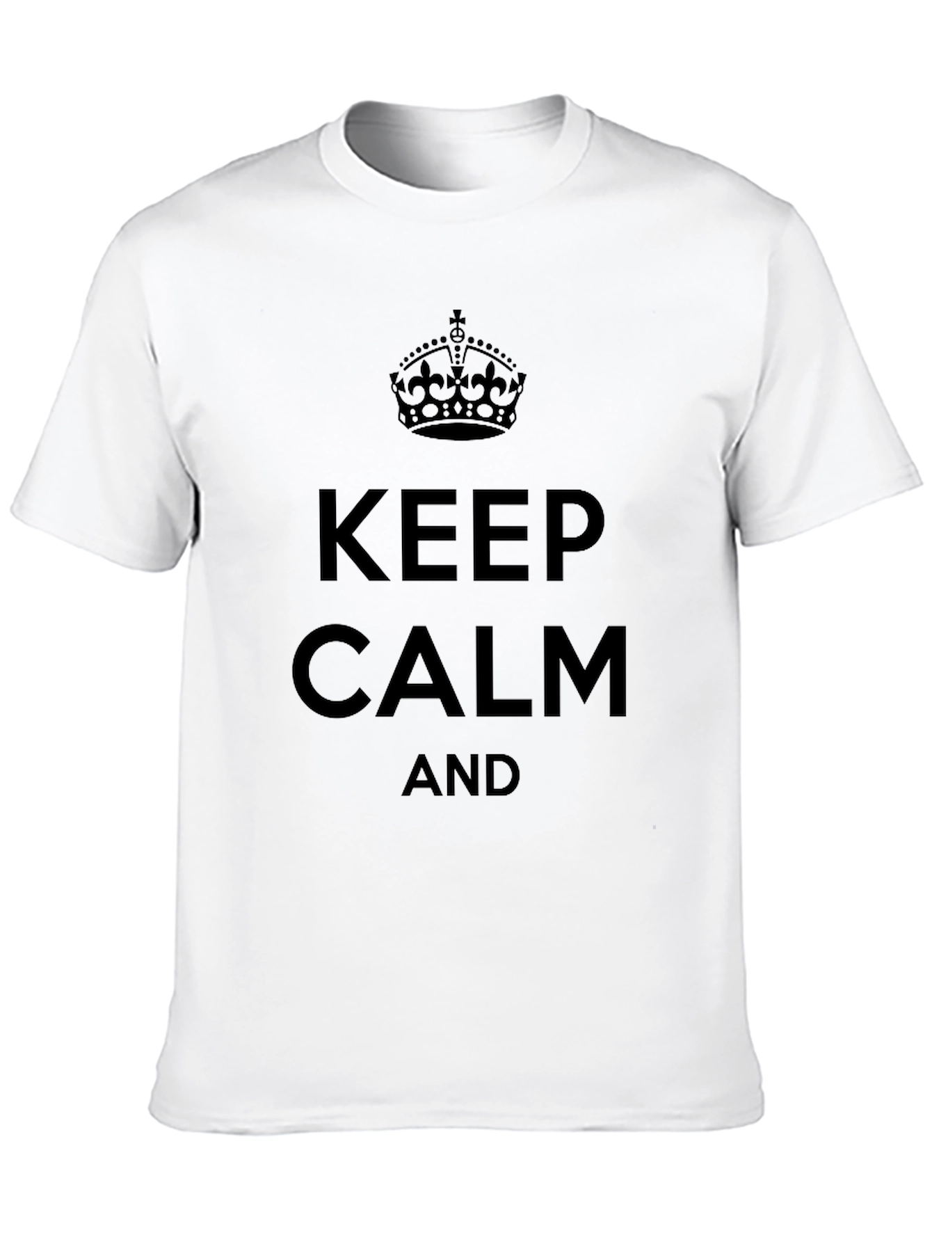 Keep Calm Graphic Tee - Classic Comfort