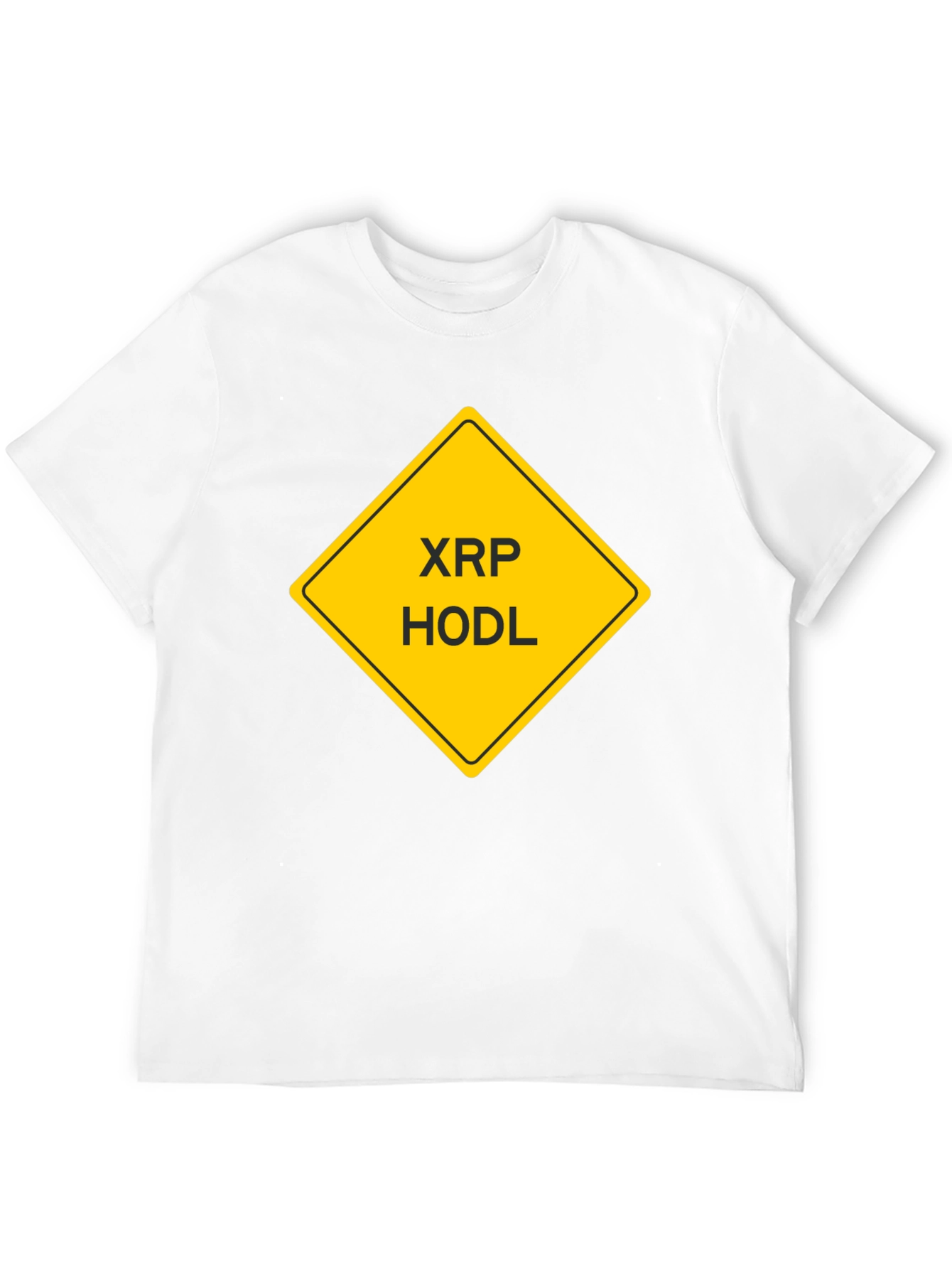 XRP HODL Crypto T-Shirt - Black Cotton Tee