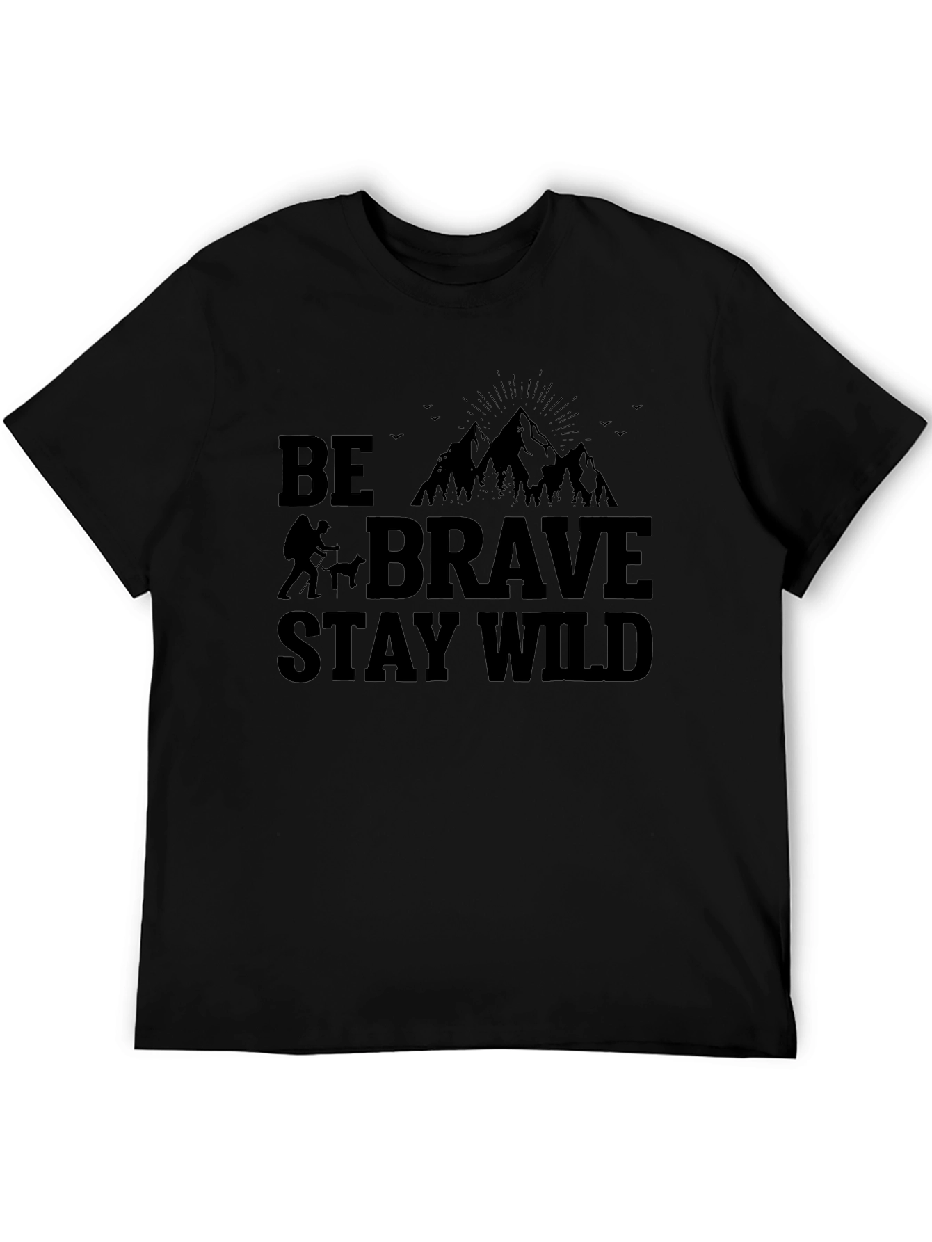 Be Brave Stay Wild Graphic Tee - Adventure Awaits