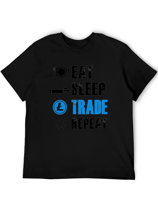 Eat Sleep Trade Repeat T-Shirt - Crypto Trader Tee