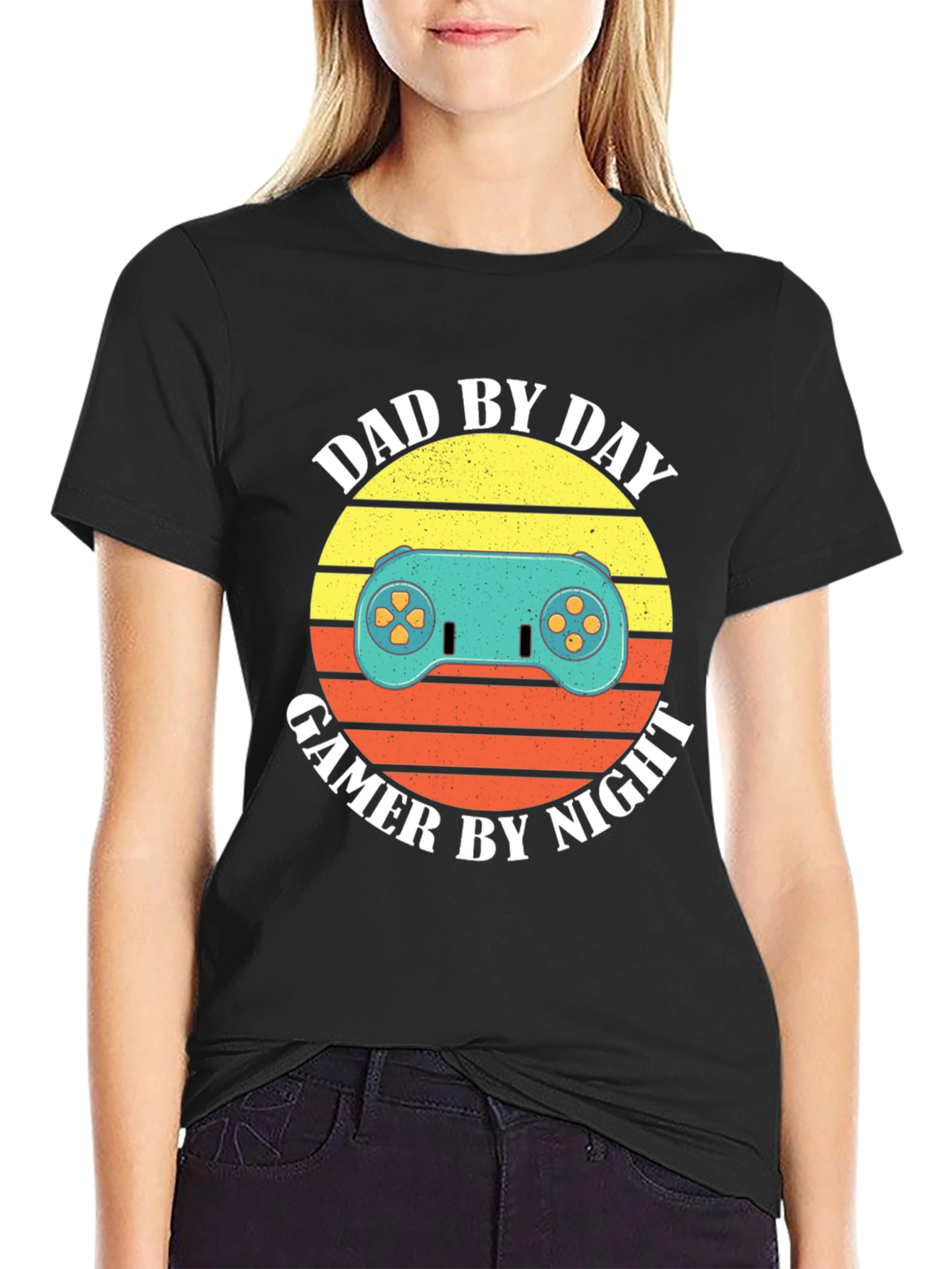 Dad by Day Gamer by Night Graphic Tee