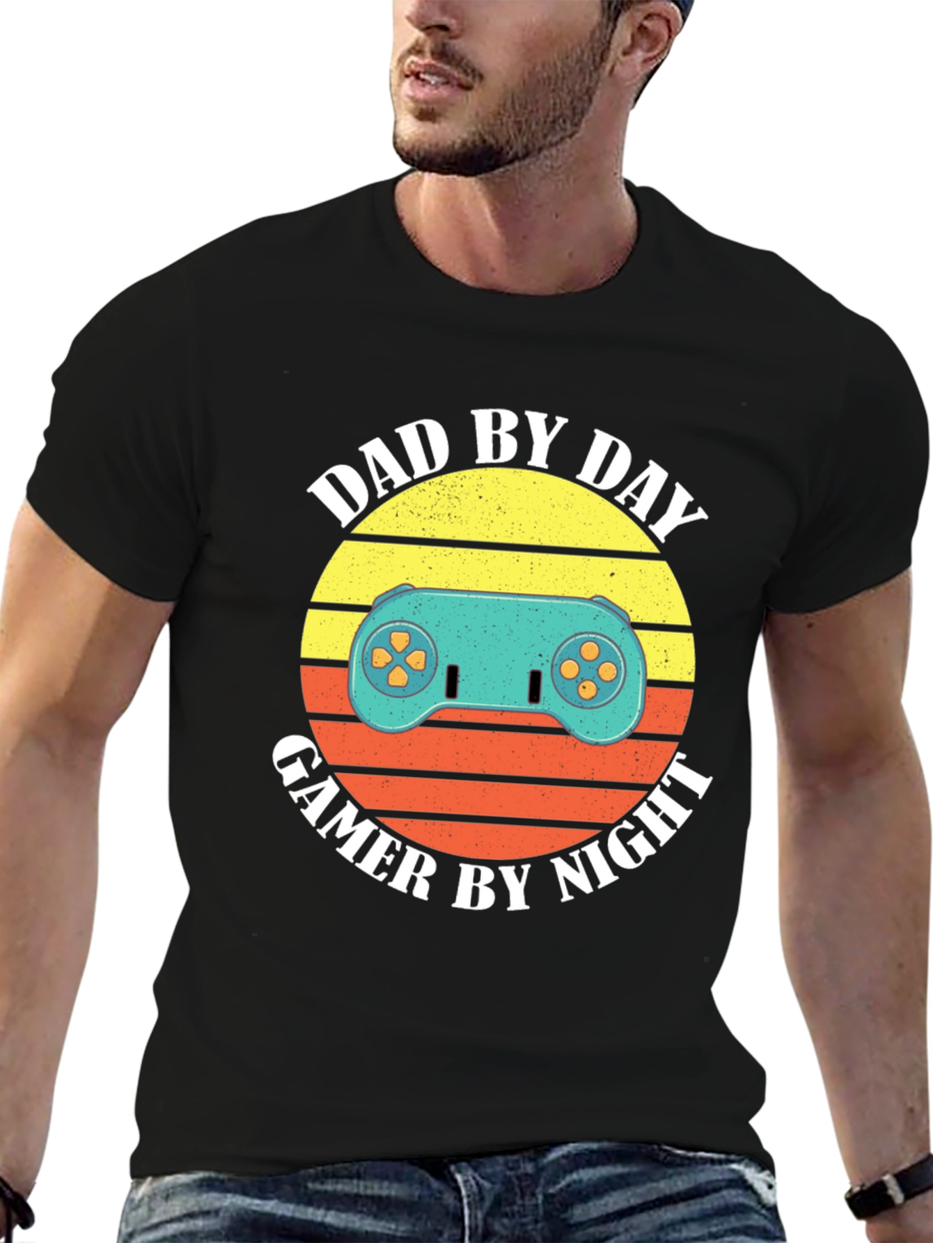 Dad by Day Gamer by Night Graphic Tee