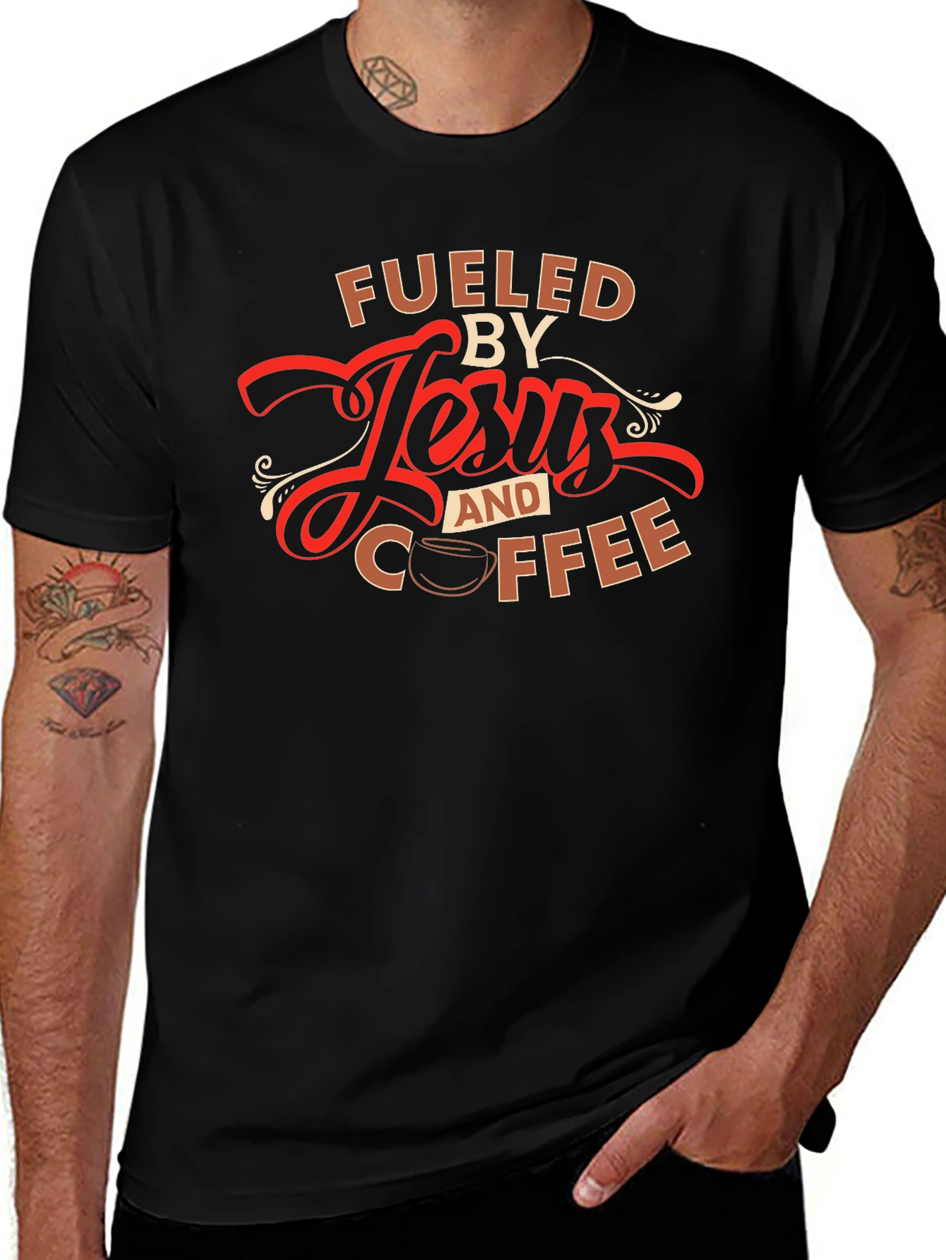 Fueled by Jesus and Coffee T-Shirt