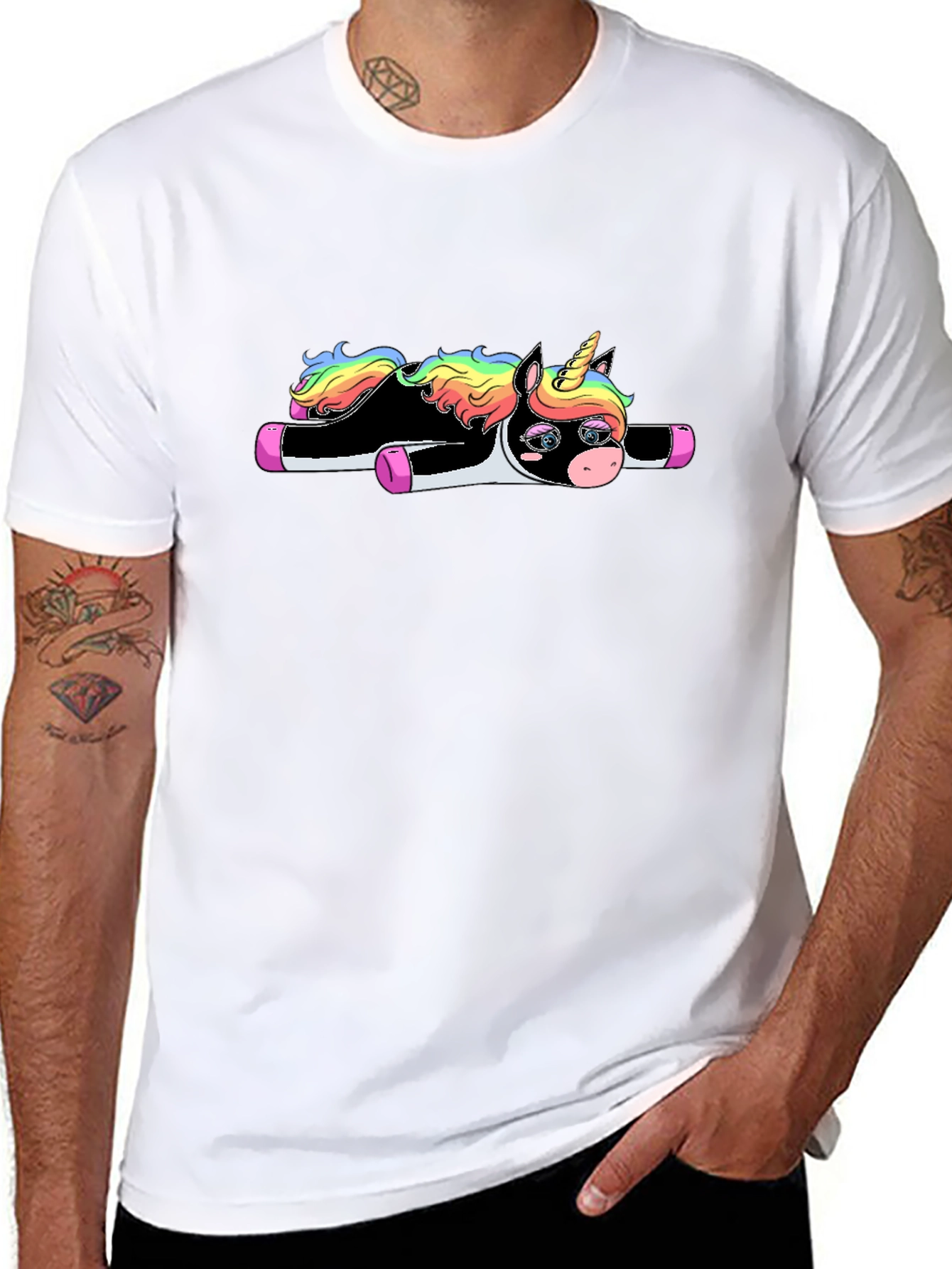 Cute Black Unicorn T-Shirt
