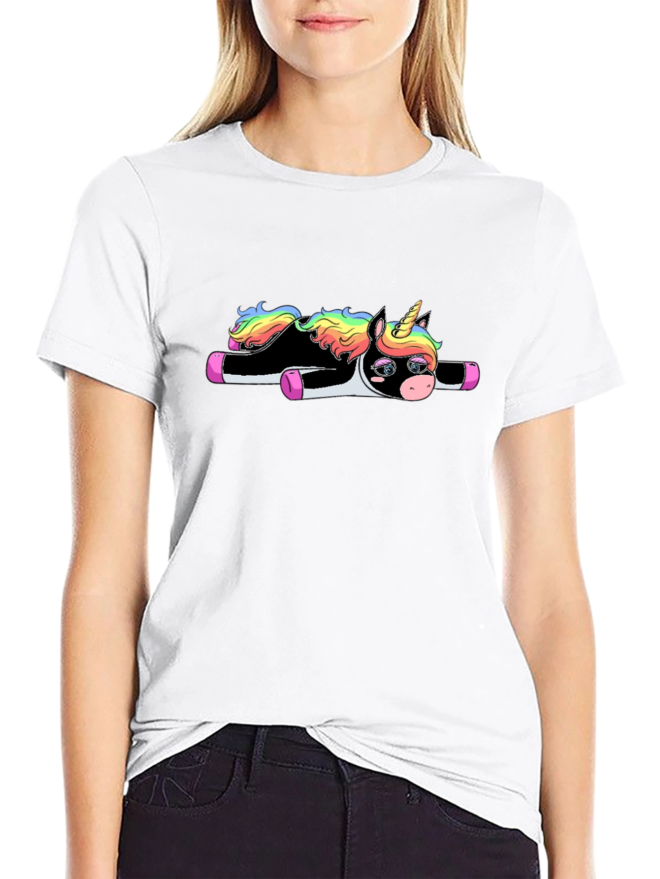 Cute Black Unicorn T-Shirt